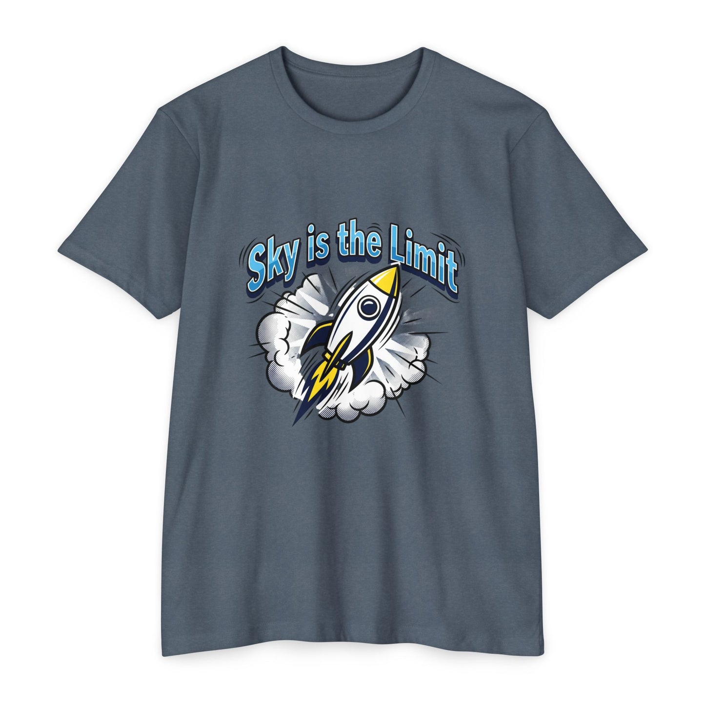 Sky Is the Limit Rocket T-Shirt — Inspirational Graphic Tee
