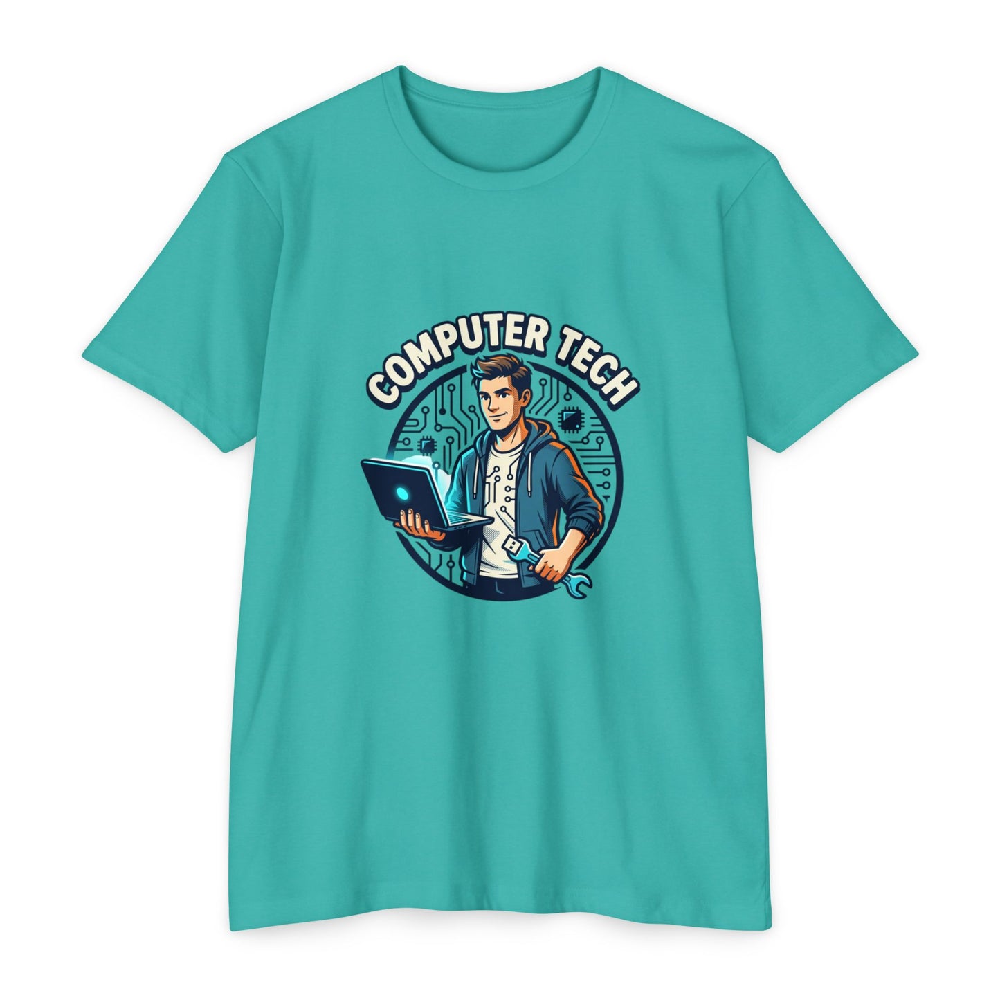 Computer Tech T-Shirt — Retro IT Technician Graphic Tee