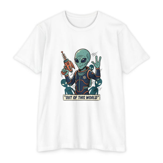 Alien Ray Gun T-Shirt — "Out of This World" Graphic Tee
