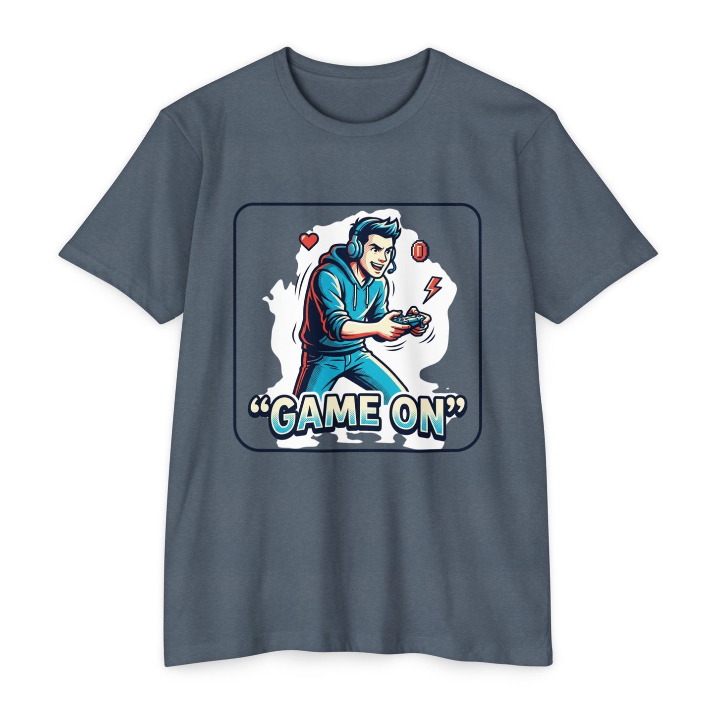 Game On Retro Controller T-Shirt — Gamer Graphic Tee