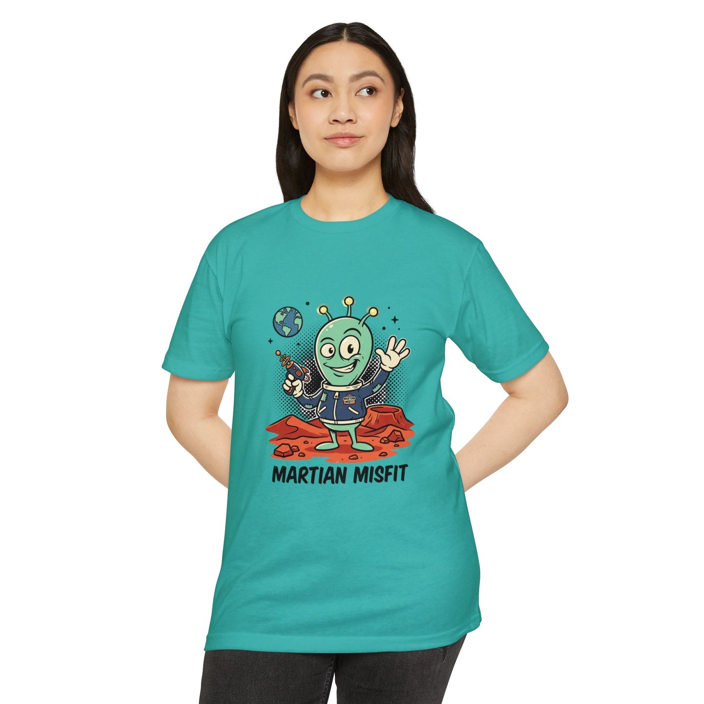 Martian Misfit Retro Alien T-Shirt — Cute Space Graphic Tee