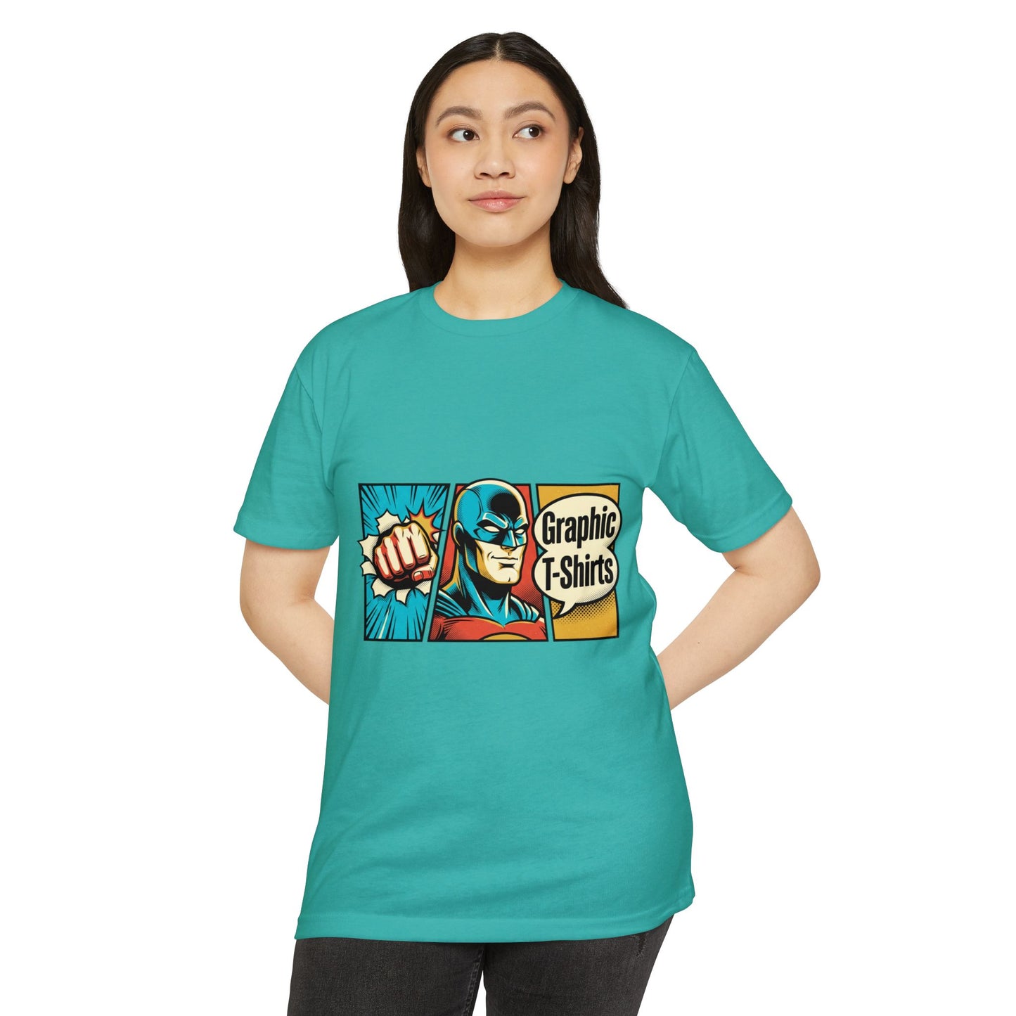 Retro Comic Superhero T-Shirt — Pop Art Graphic Tee