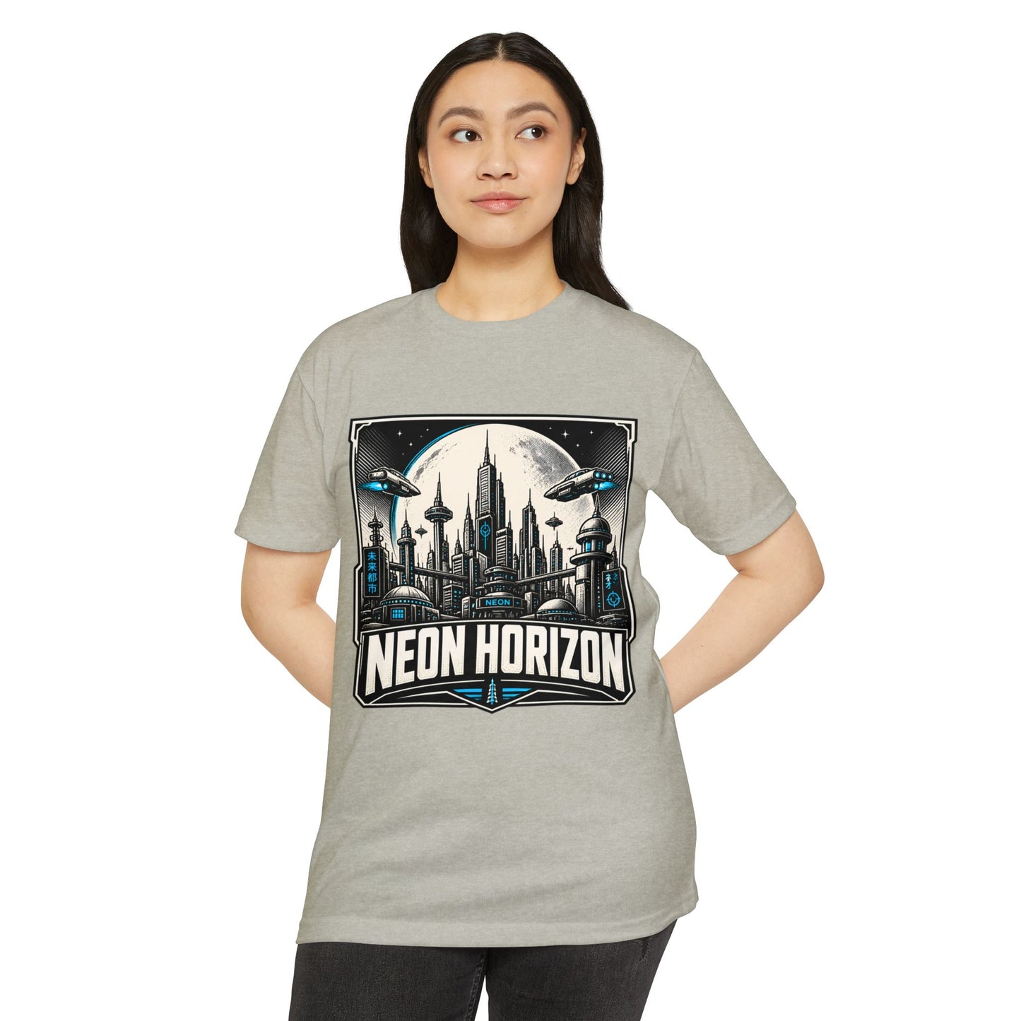Neon Horizon Sci‑Fi T-Shirt