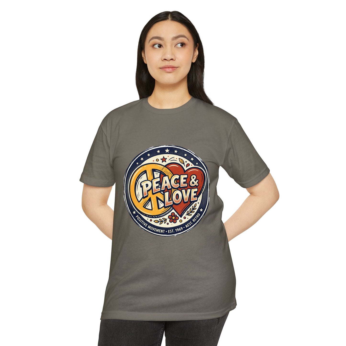 Peace & Love Retro Peace Sign T-Shirt