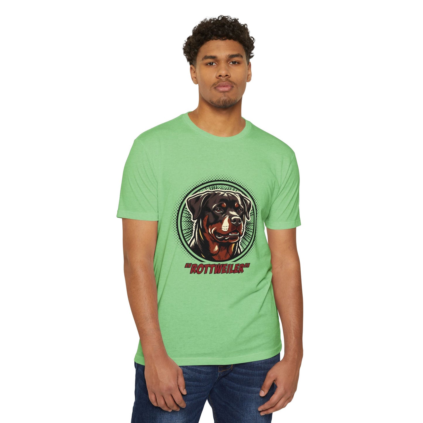 Rottweiler Vintage Portrait T-Shirt — Retro Dog Graphic Tee