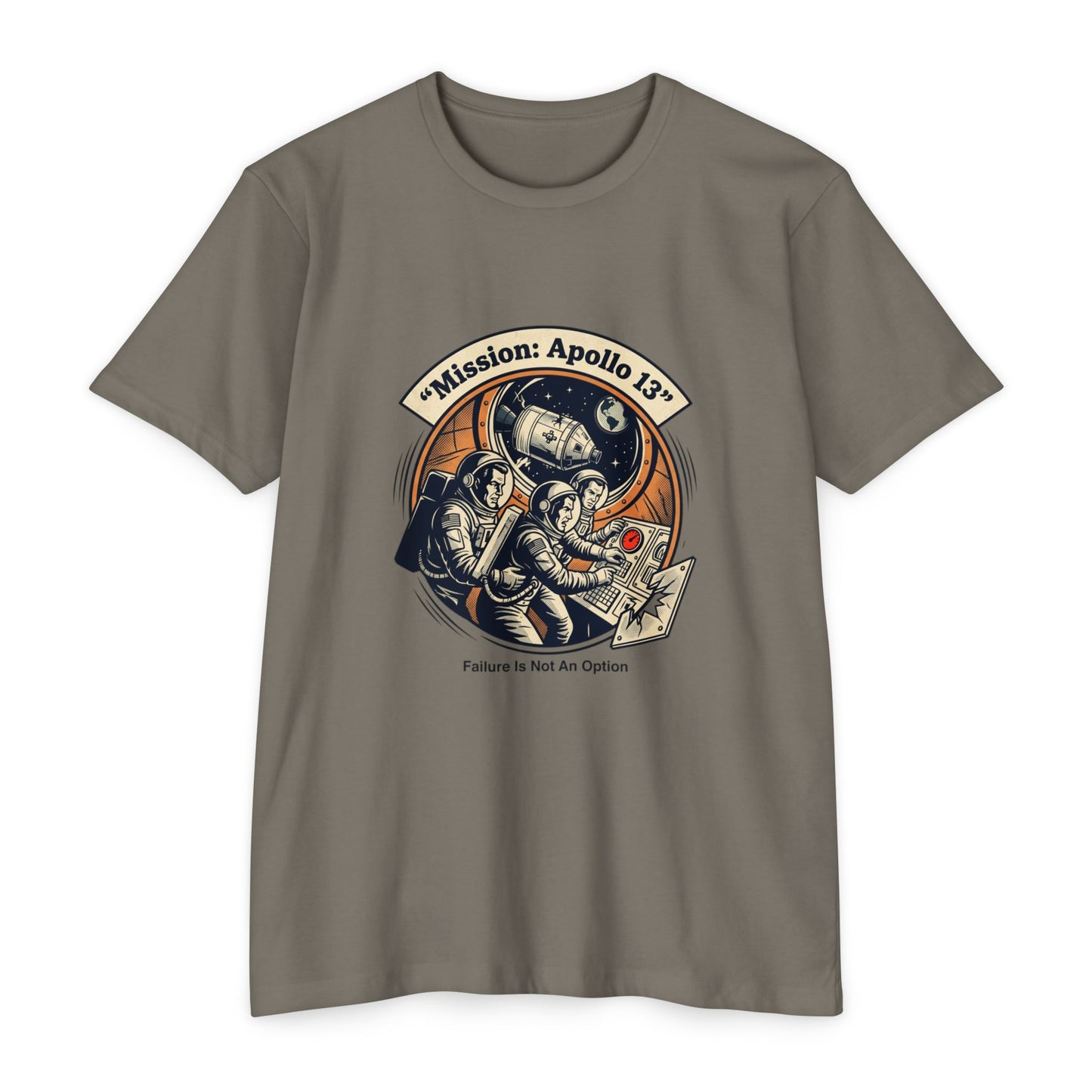 Apollo 13 Retro Space T-Shirt — "Mission: Apollo 13" Astronaut Patch Tee