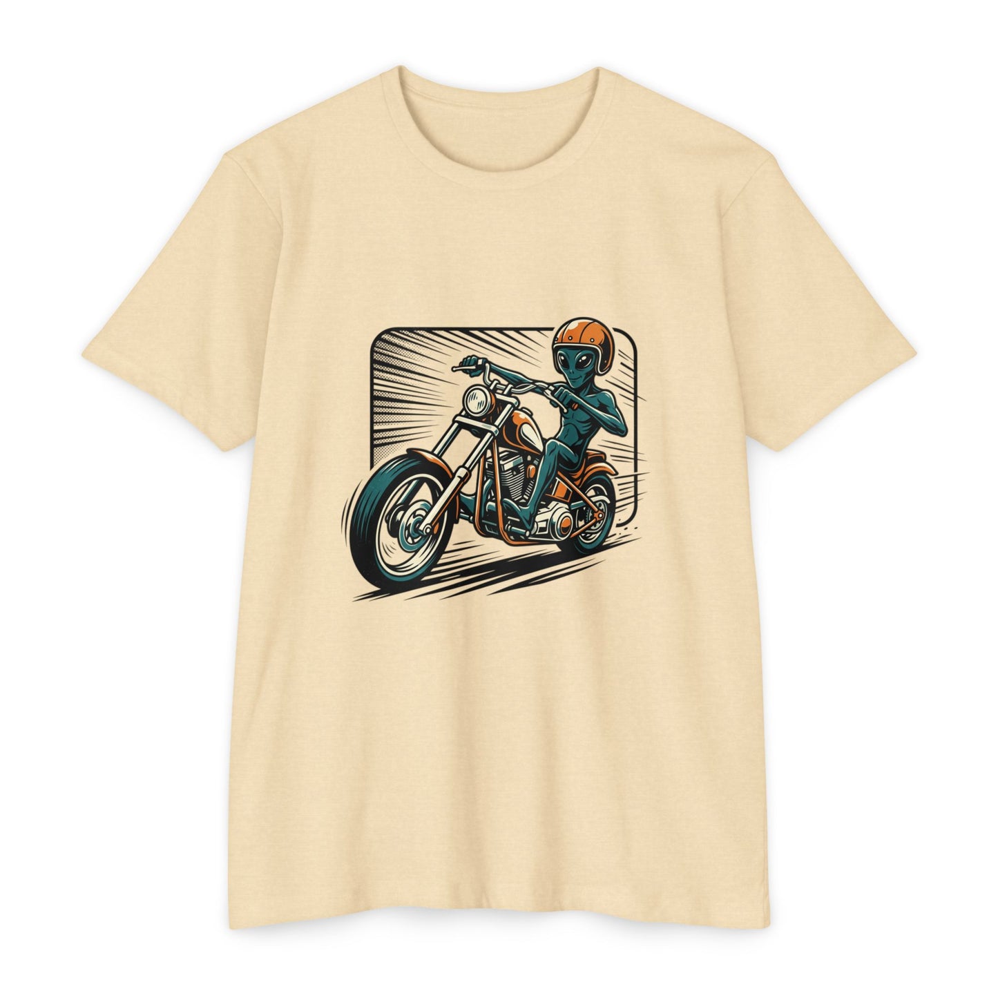 Motorcycle Rider Graphic T-Shirt — Retro Biker Design