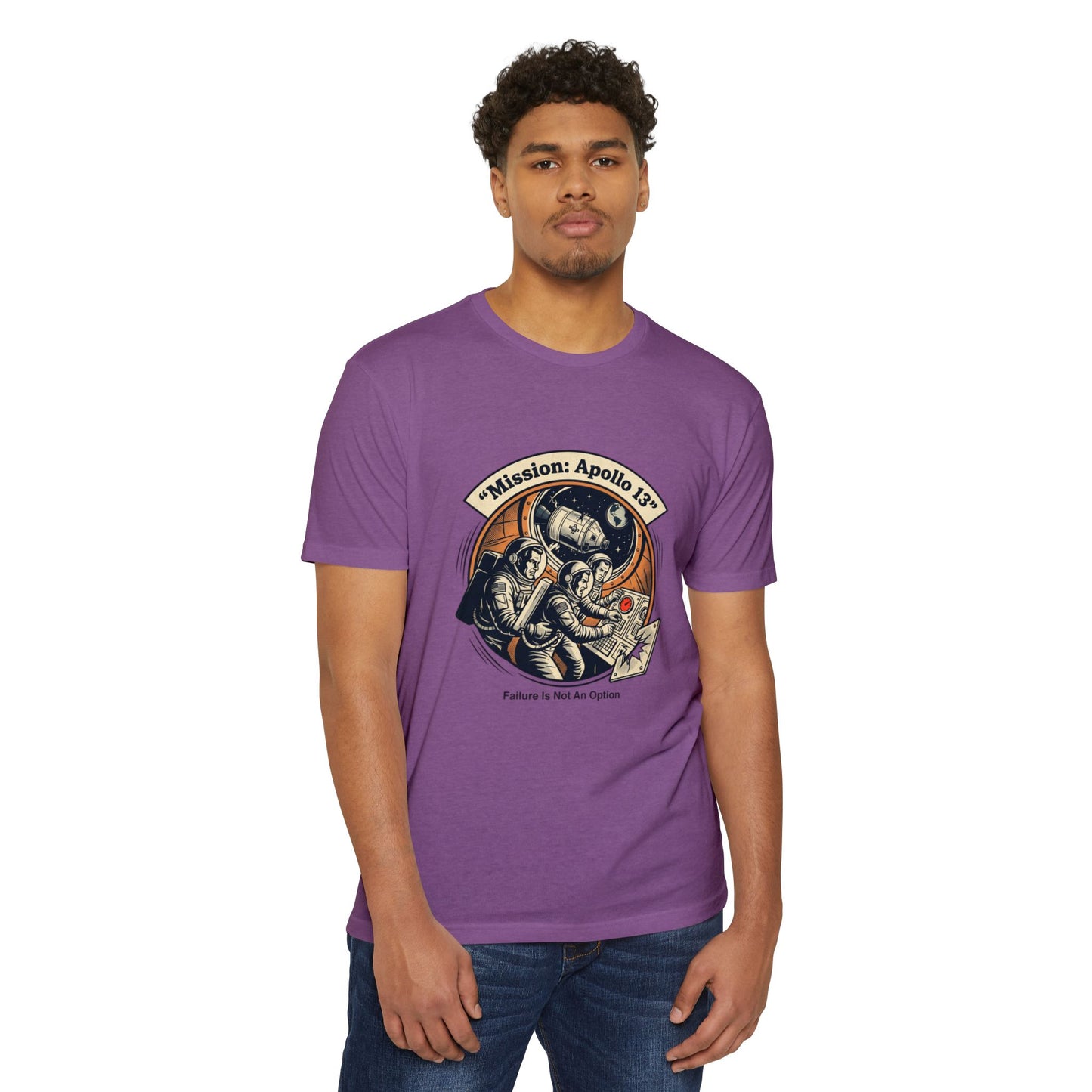 Apollo 13 Retro Space T-Shirt — "Mission: Apollo 13" Astronaut Patch Tee
