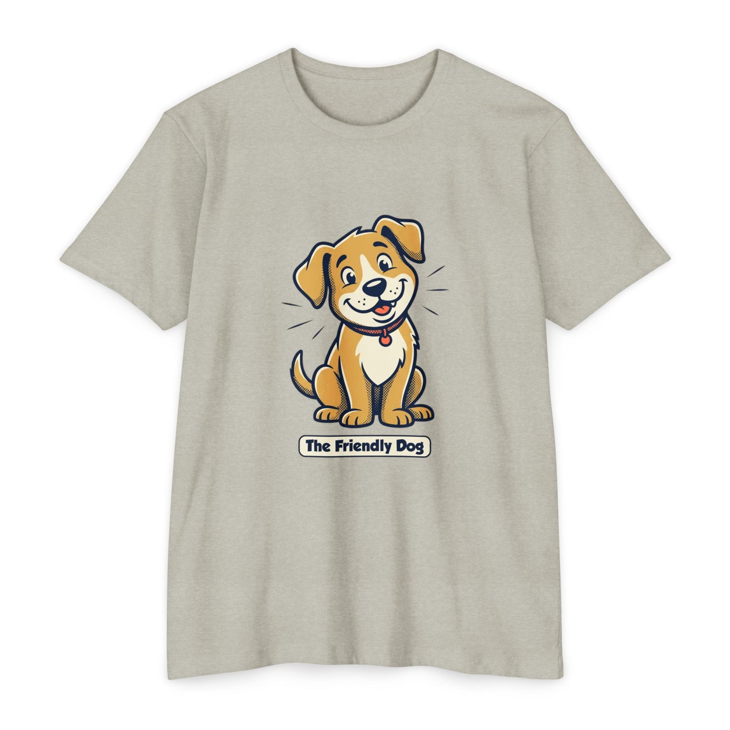 Friendly Dog T-Shirt – Cute Cartoon Puppy "The Friendly Dog" Tee