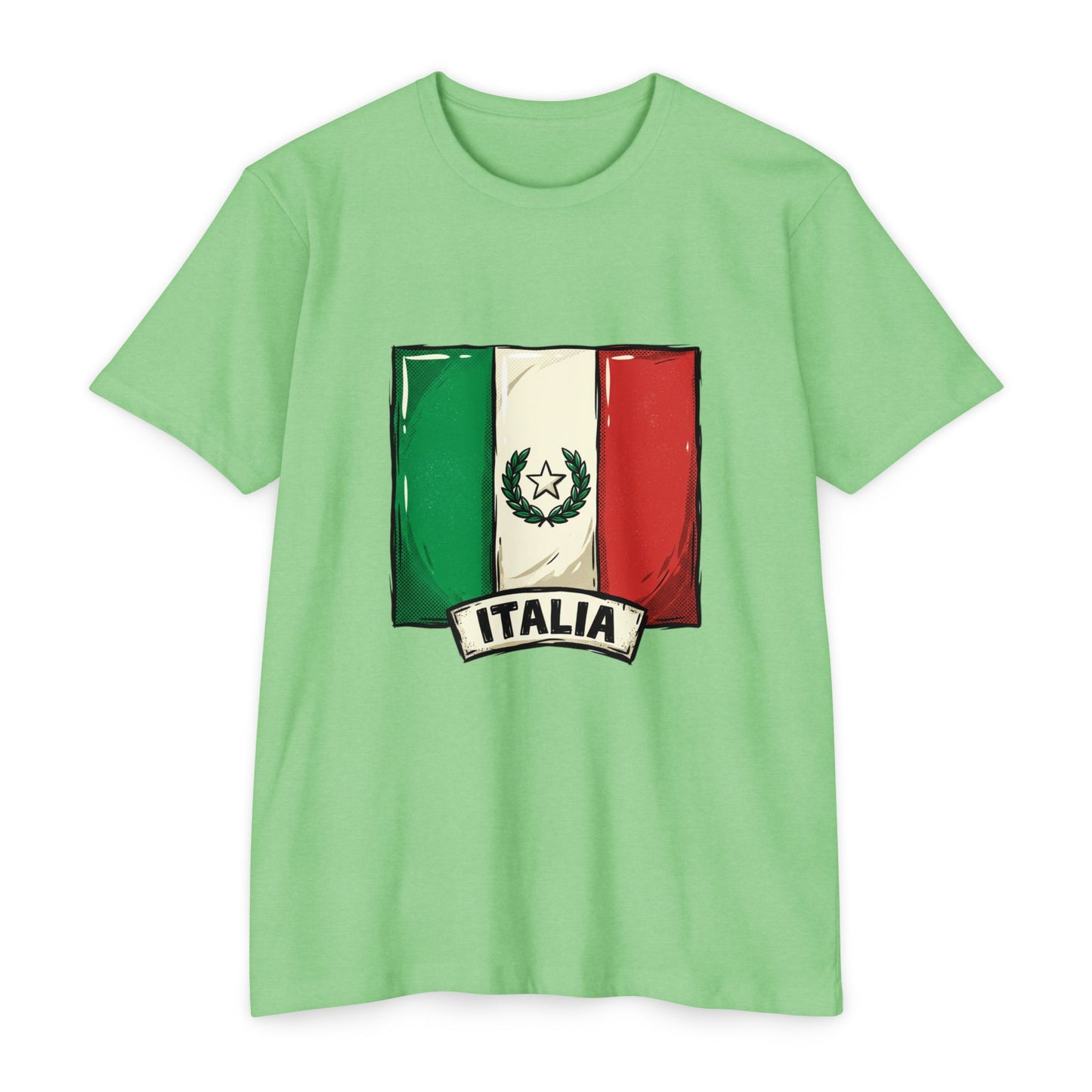 Italian Flag Vintage Crest T-Shirt — Italia Graphic Tee