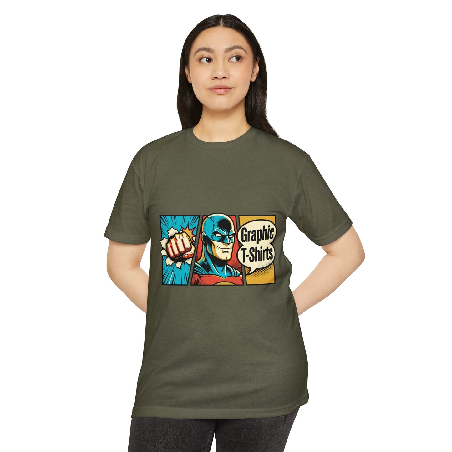 Retro Comic Superhero T-Shirt — Pop Art Graphic Tee