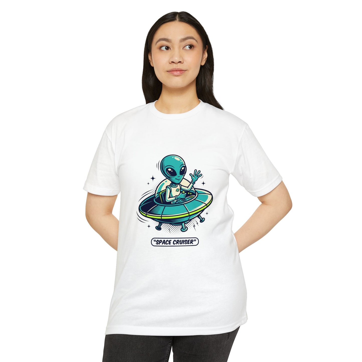 Space Cruiser Alien UFO T‑Shirt — Sci‑Fi Graphic Tee