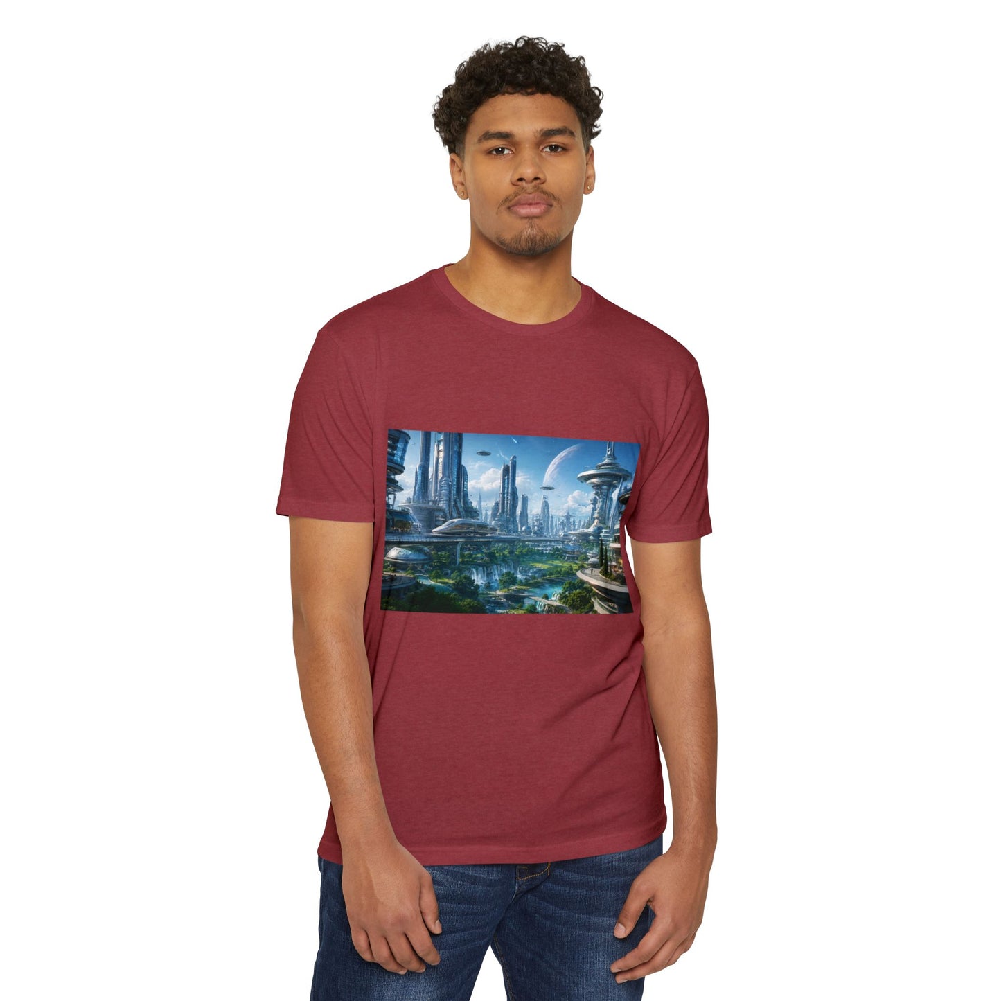 Futuristic Cityscape Sci‑Fi Skyline T-Shirt