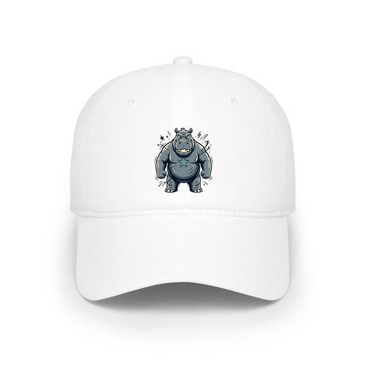 Cute Grumpy Monster Embroidered Baseball Cap