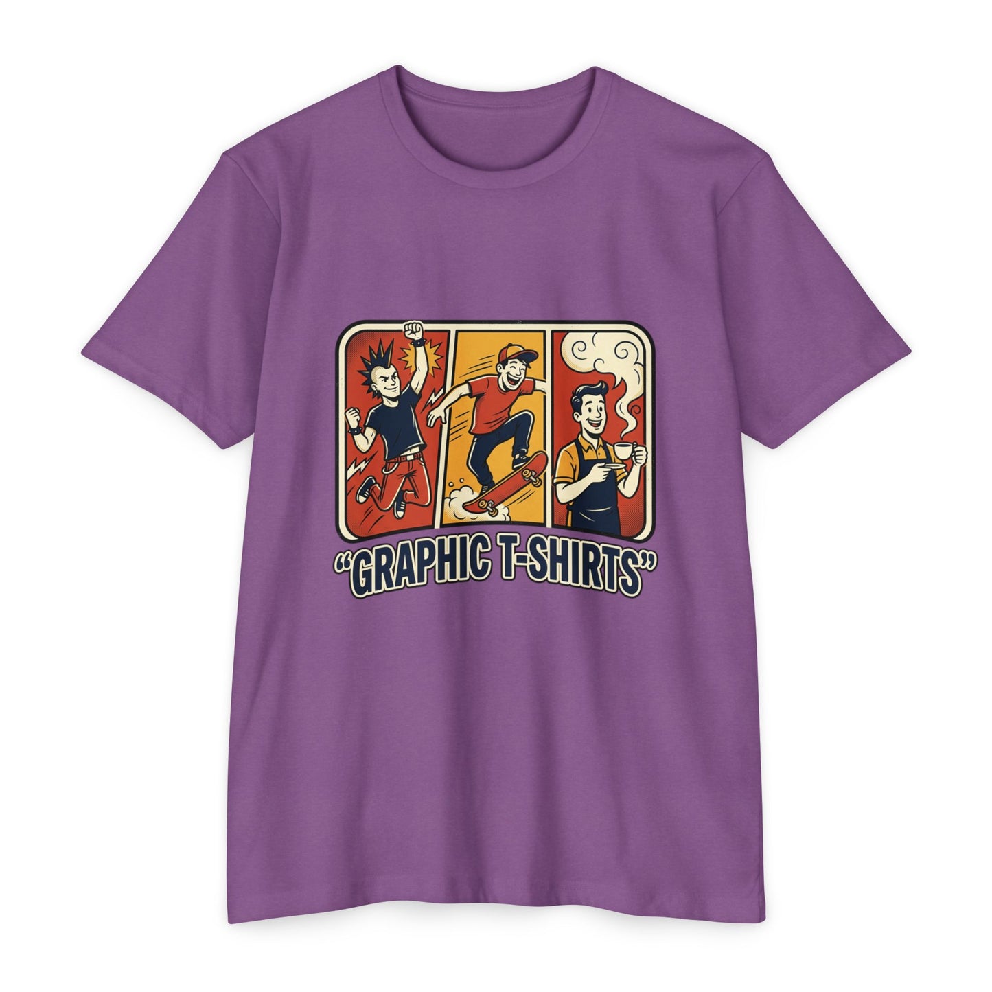 Retro Skateboard Graphic T-Shirt — Vintage Cartoon Skate Tee