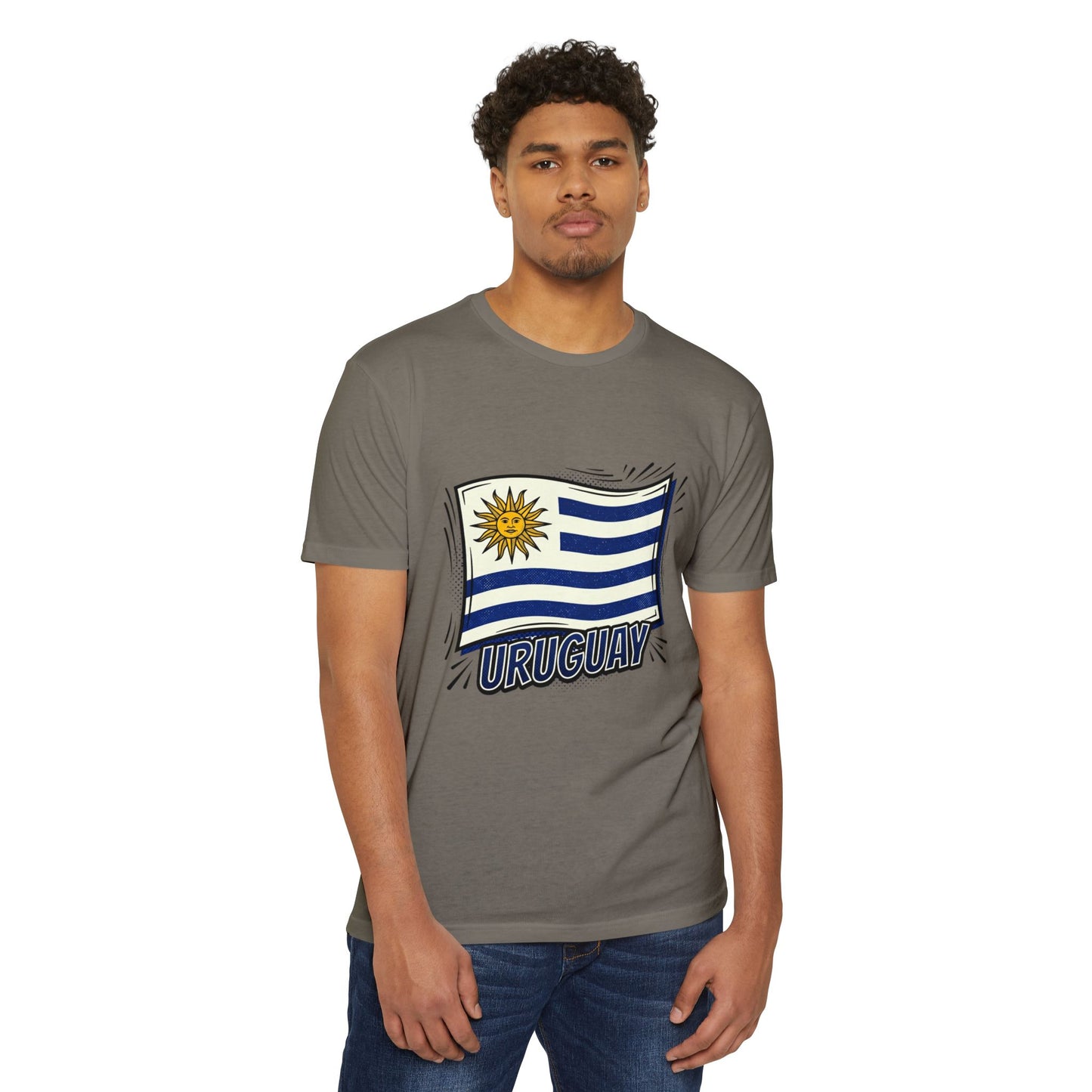 Uruguay Flag Retro Sun & Stripes T-Shirt