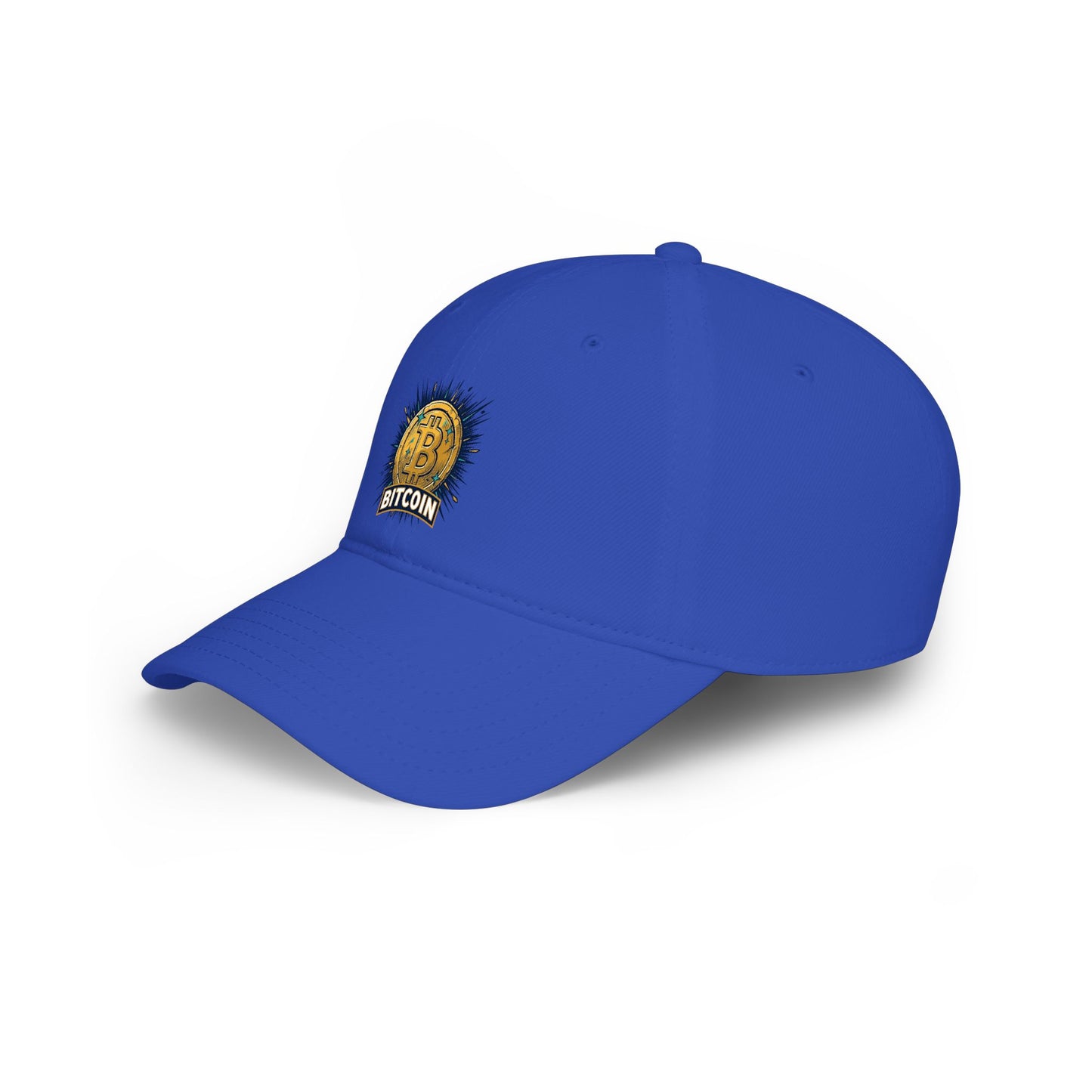 Bitcoin Sunburst Low Profile Baseball Cap — Crypto Logo Hat