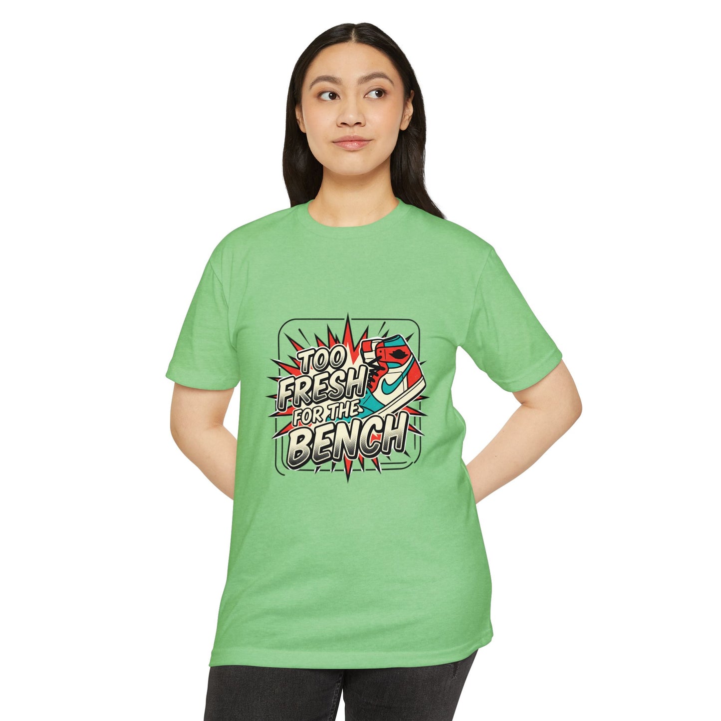 Too Fresh For The Bench Retro Sneaker T-Shirt