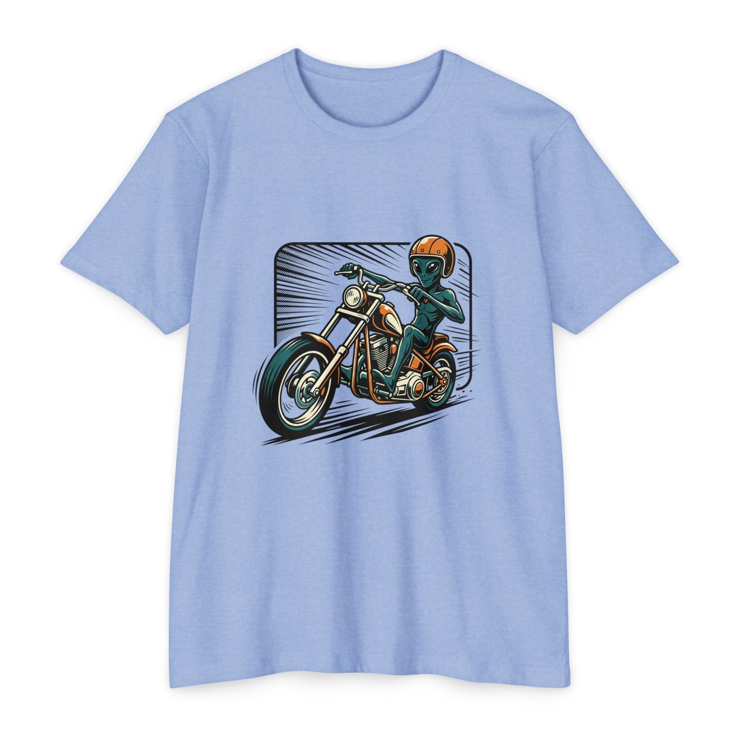 Motorcycle Rider Graphic T-Shirt — Retro Biker Design