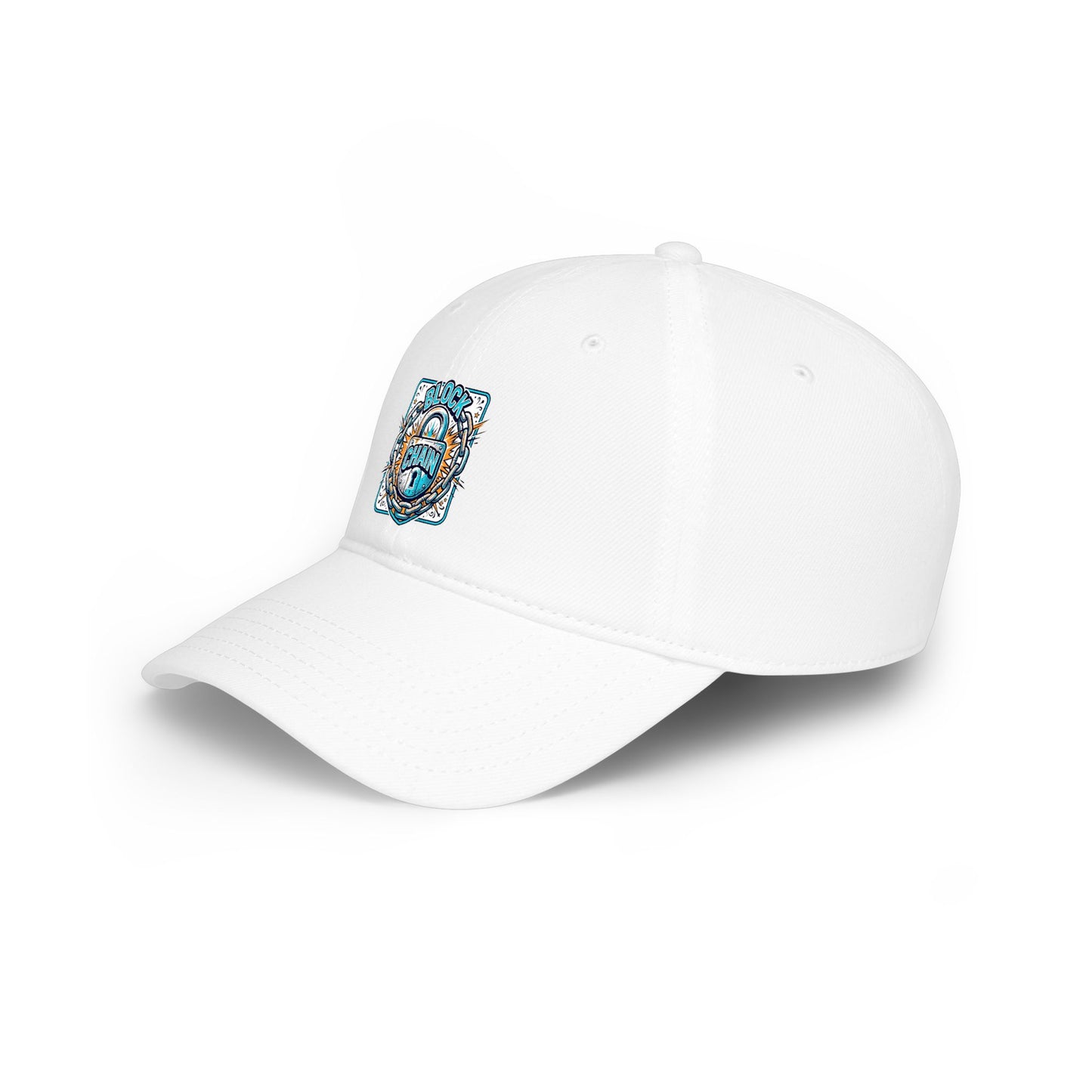 Retro "Block Chain" Low Profile Baseball Cap — Vintage Dad Hat
