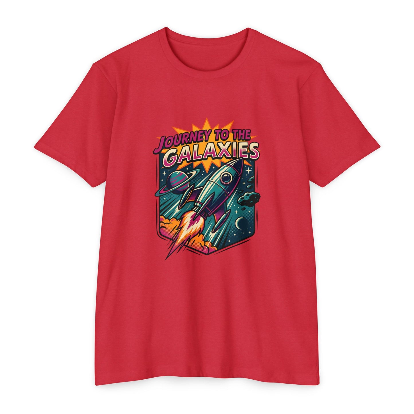 Journey to the Galaxies T-Shirt — Retro Rocket Space Tee