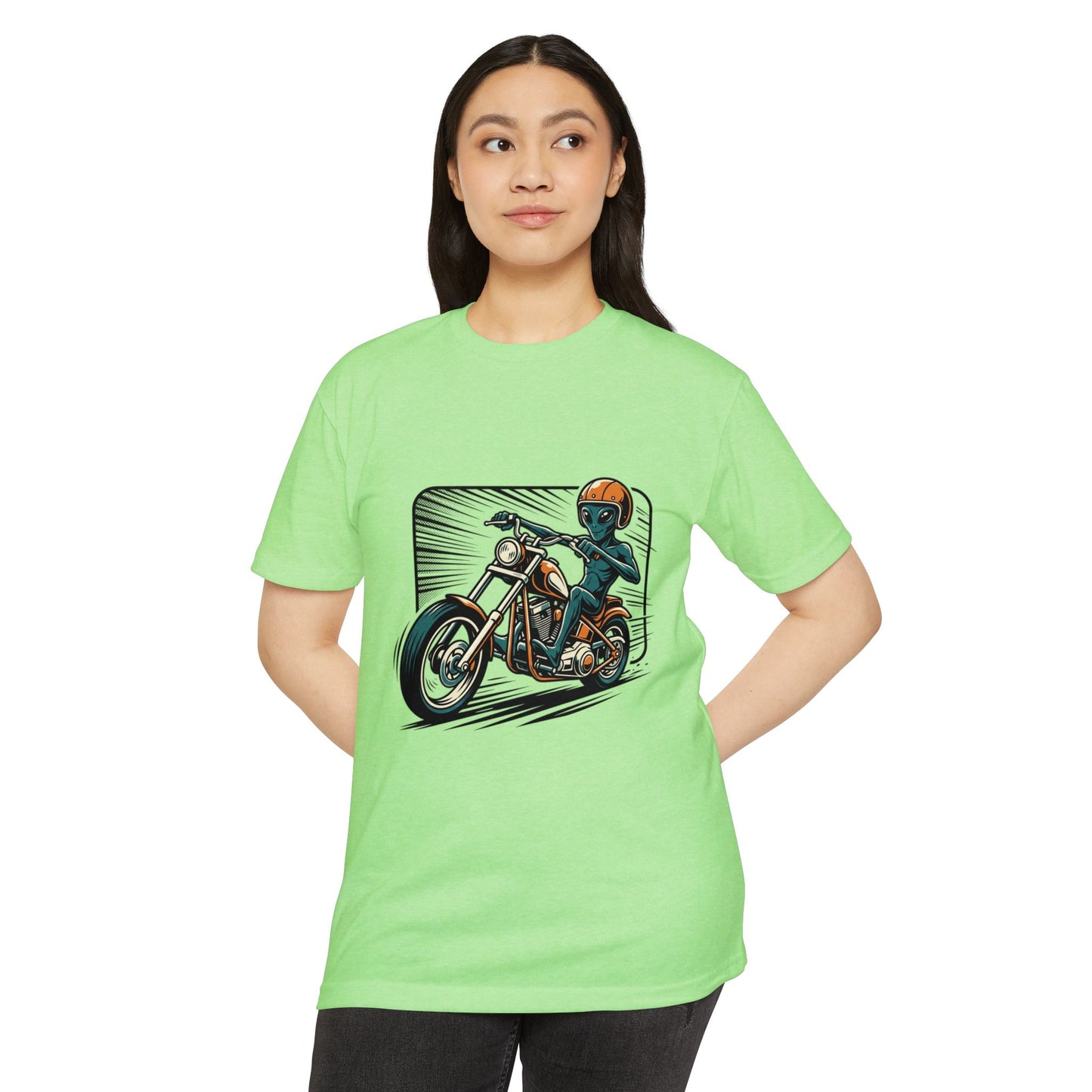 Motorcycle Rider Graphic T-Shirt — Retro Biker Design