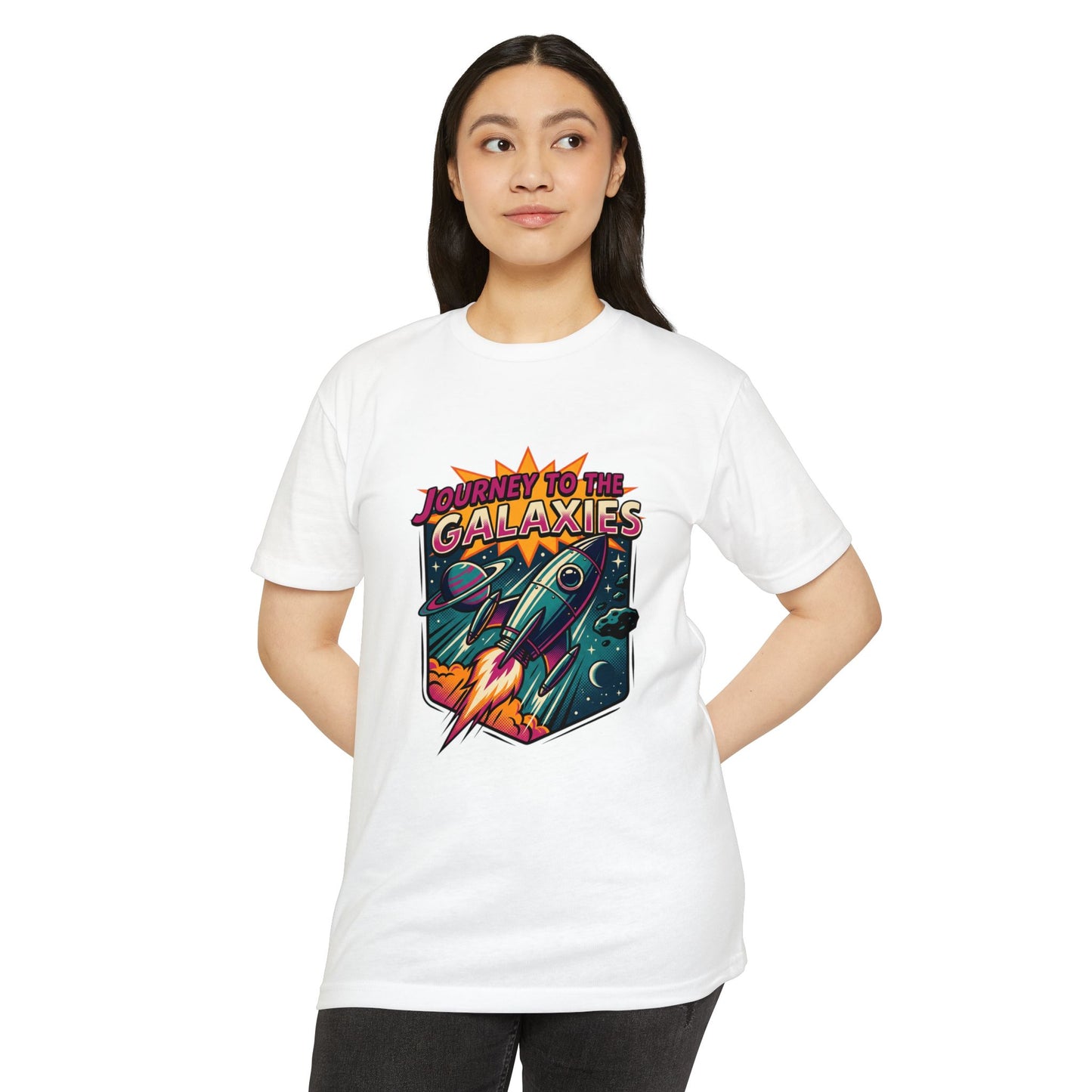 Journey to the Galaxies T-Shirt — Retro Rocket Space Tee