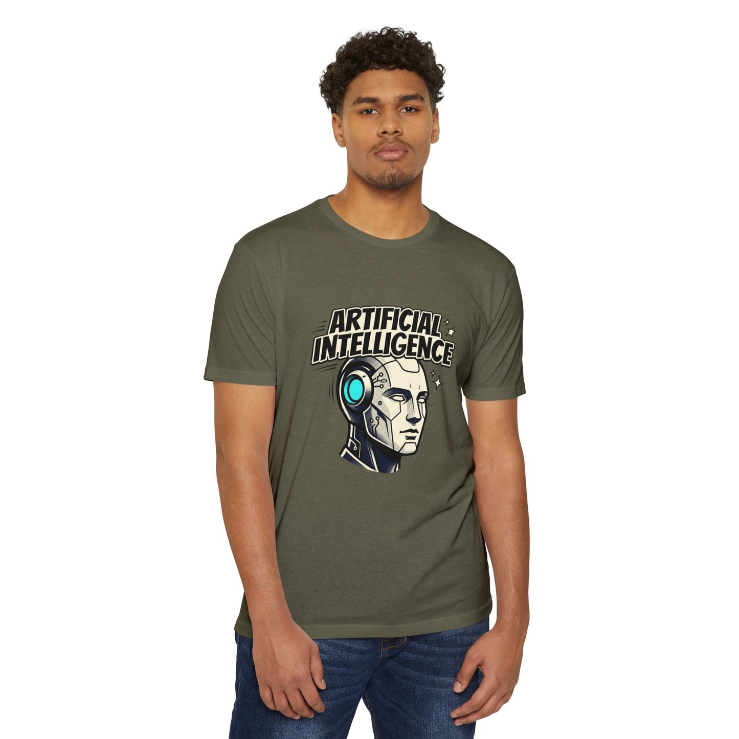 Artificial Intelligence Robot Tee — AI Head Graphic T-Shirt