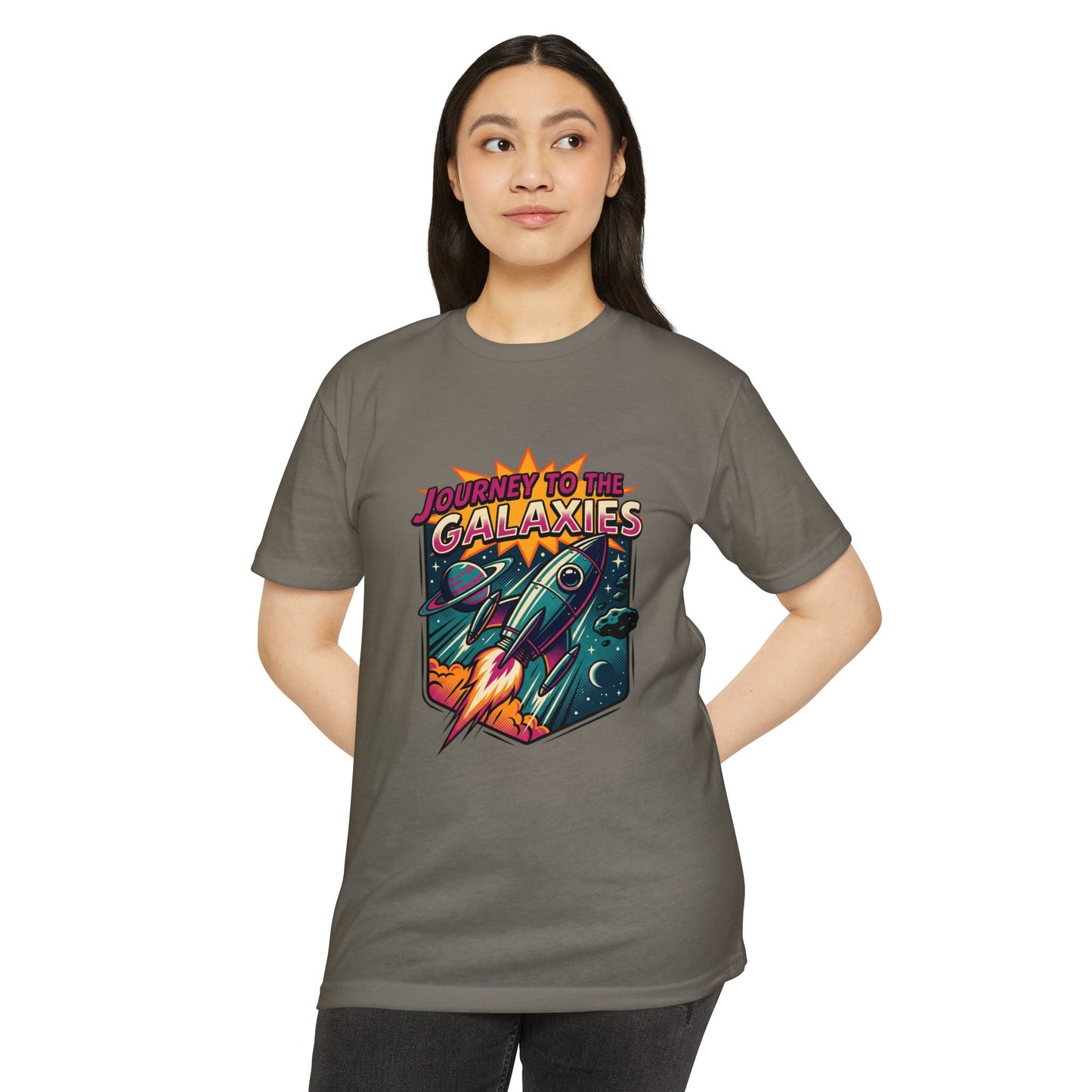 Journey to the Galaxies T-Shirt — Retro Rocket Space Tee