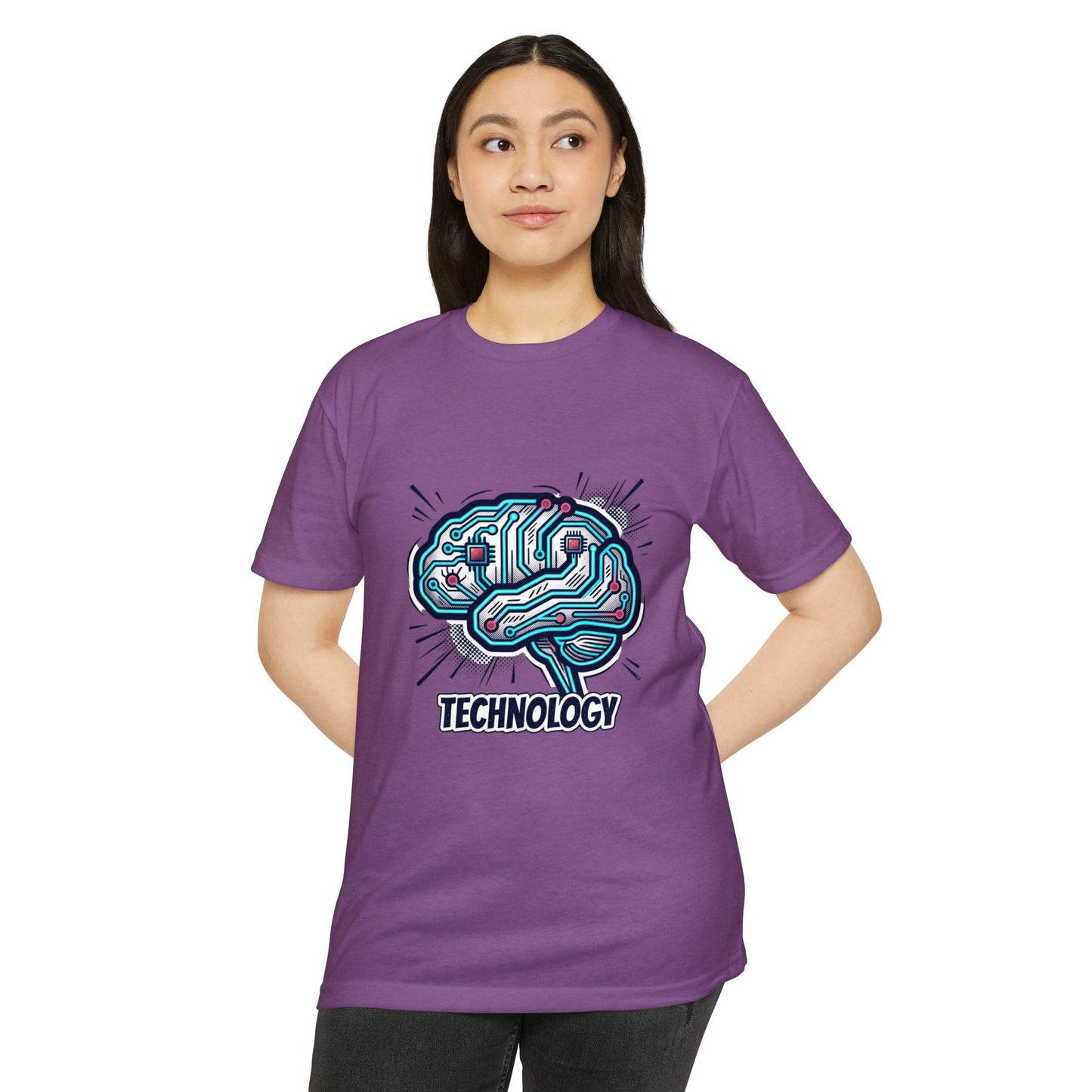 Tech Circuit Brain T-Shirt — Technology Graphic Tee