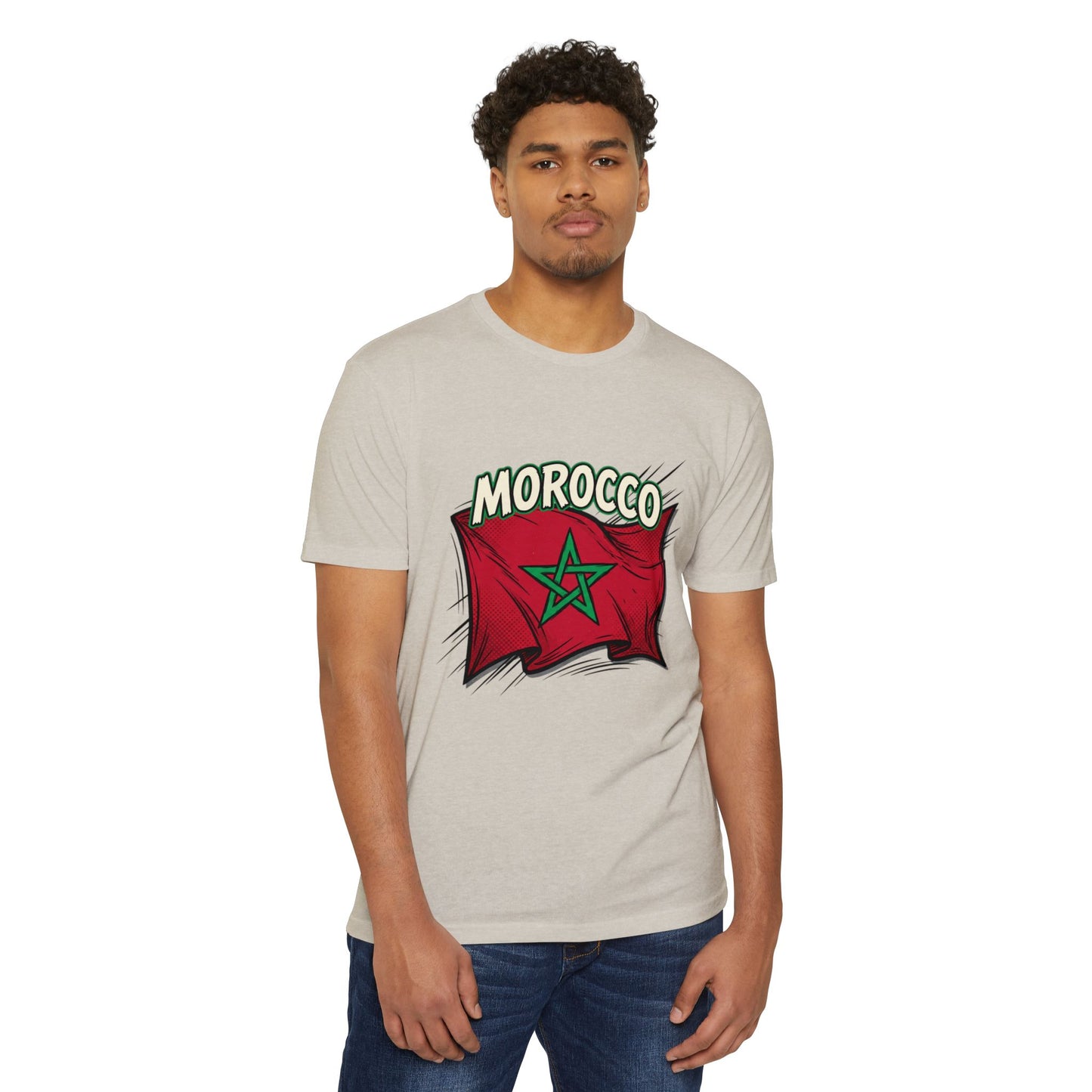 Morocco Flag Vintage Graphic T-Shirt — Moroccan Pride Tee