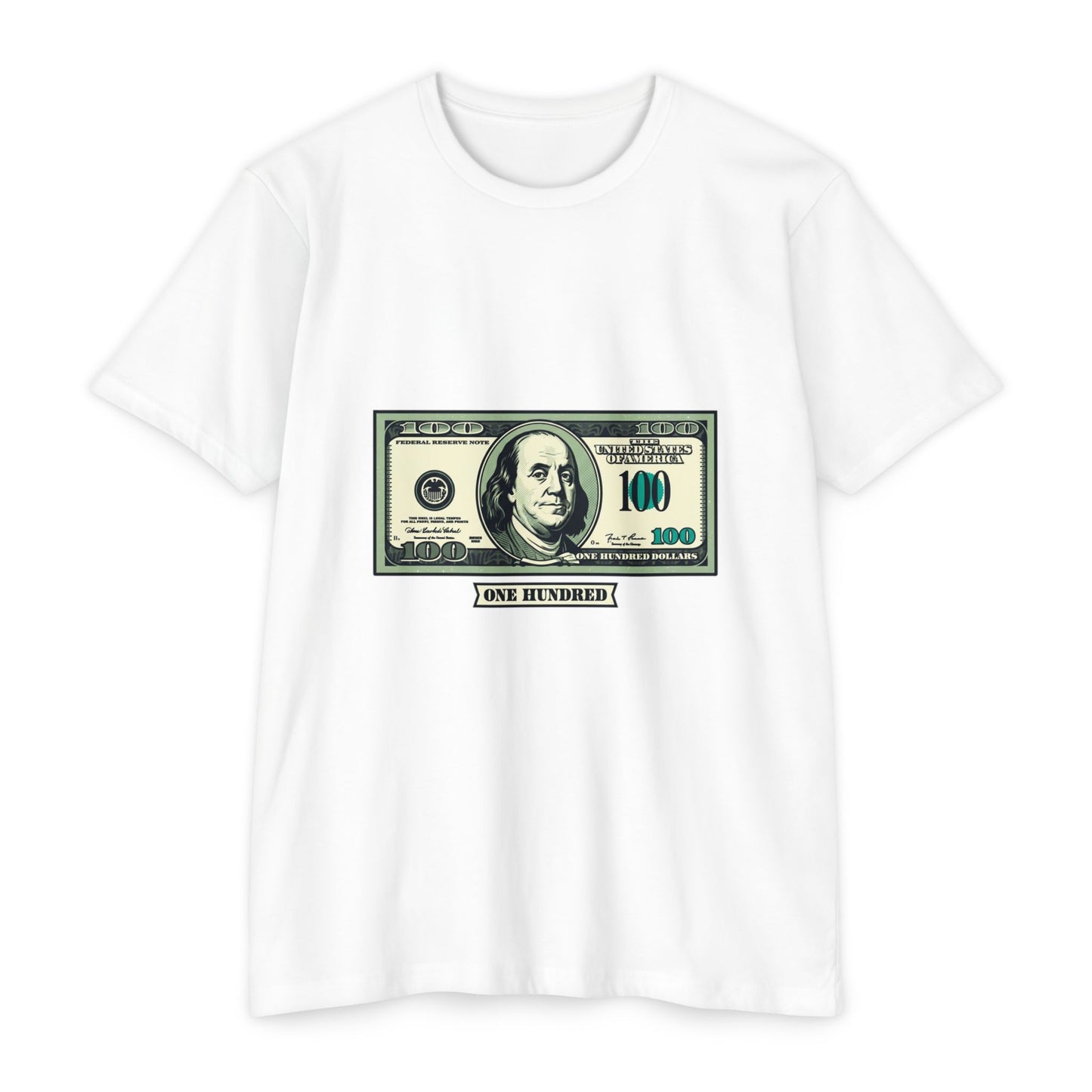 100 Dollar Bill Graphic T-Shirt — Money Print Tee