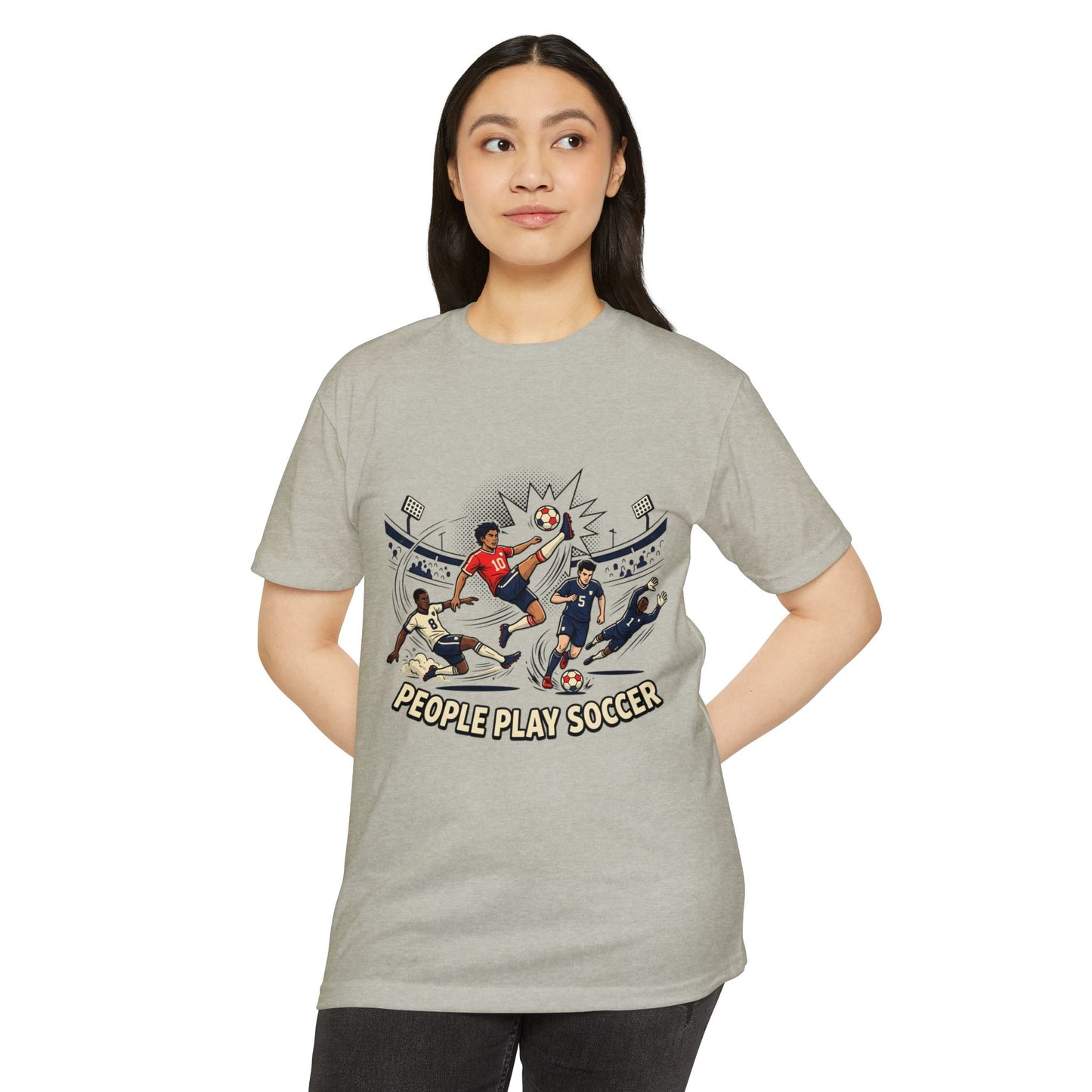 People Play Soccer T-Shirt – Vintage Soccer Players Graphic Tee