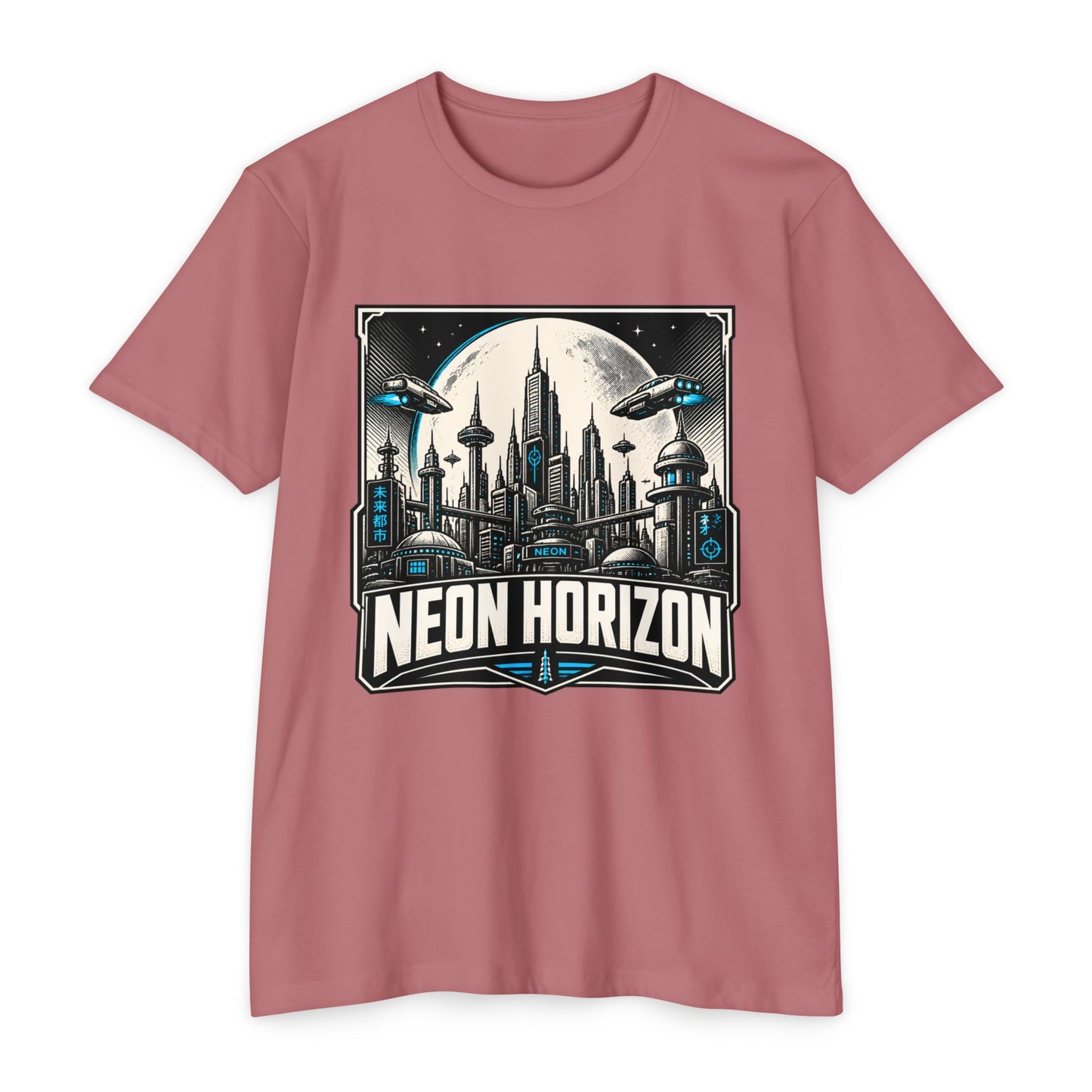 Neon Horizon Sci‑Fi T-Shirt