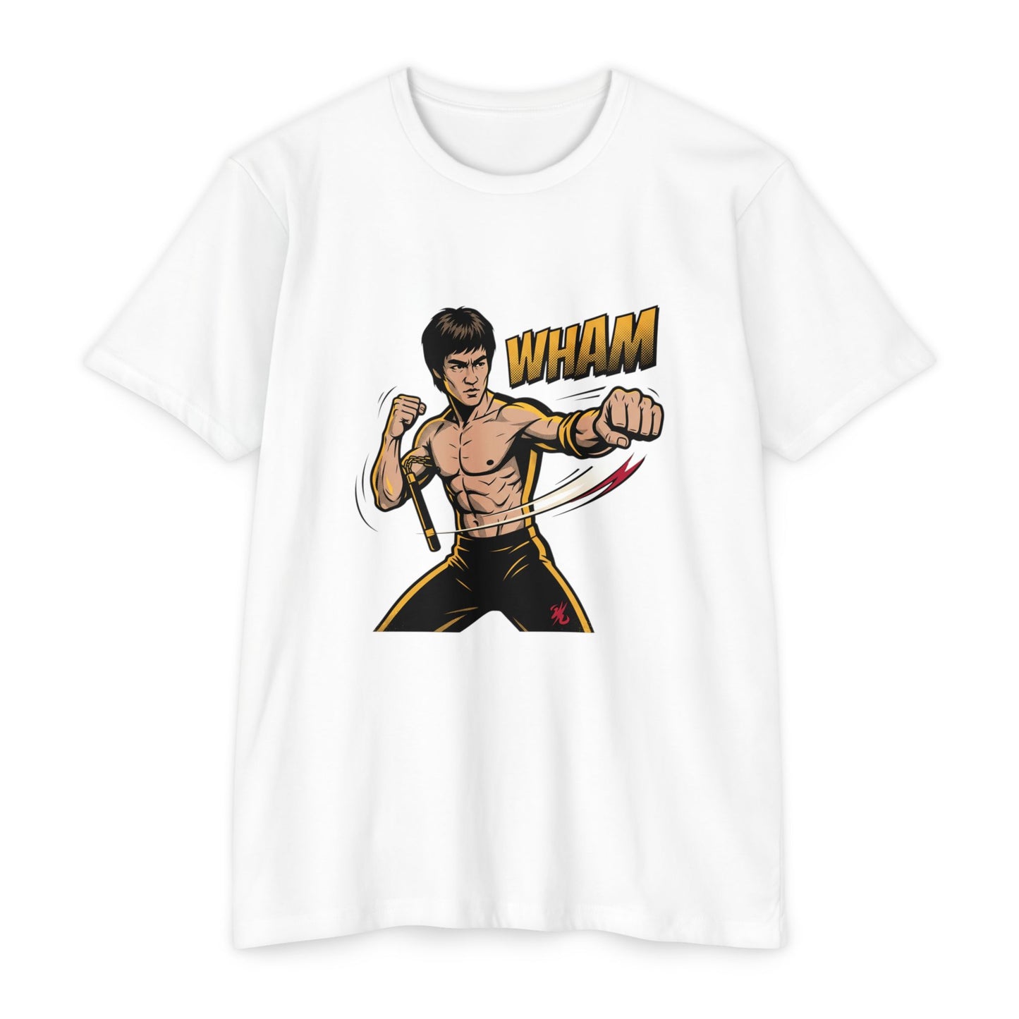 Camiseta gráfica de artes marciales — Camiseta de luchador estilo Bruce 'WHAM'