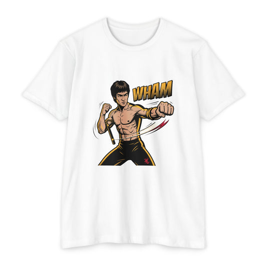 Martial Arts Graphic T-Shirt — 'WHAM' Bruce-Style Fighter Tee