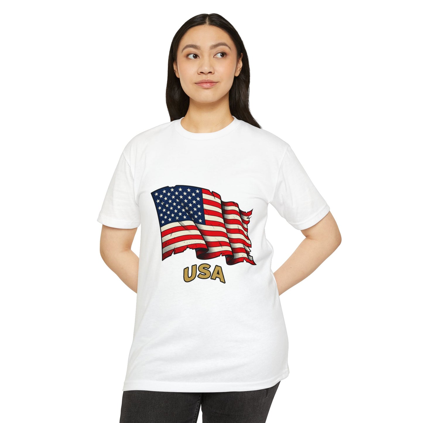 Vintage American Flag T-Shirt — USA Flag Graphic Tee
