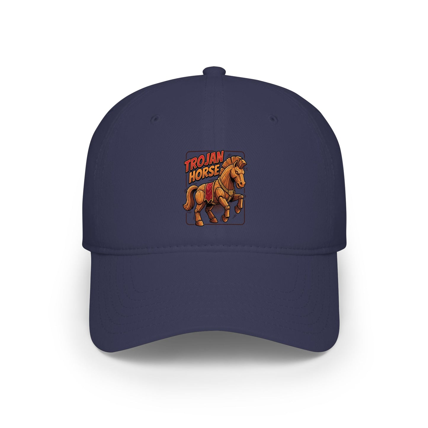 Horse Rider Vintage Patch Baseball Cap — Low Profile Equestrian Hat