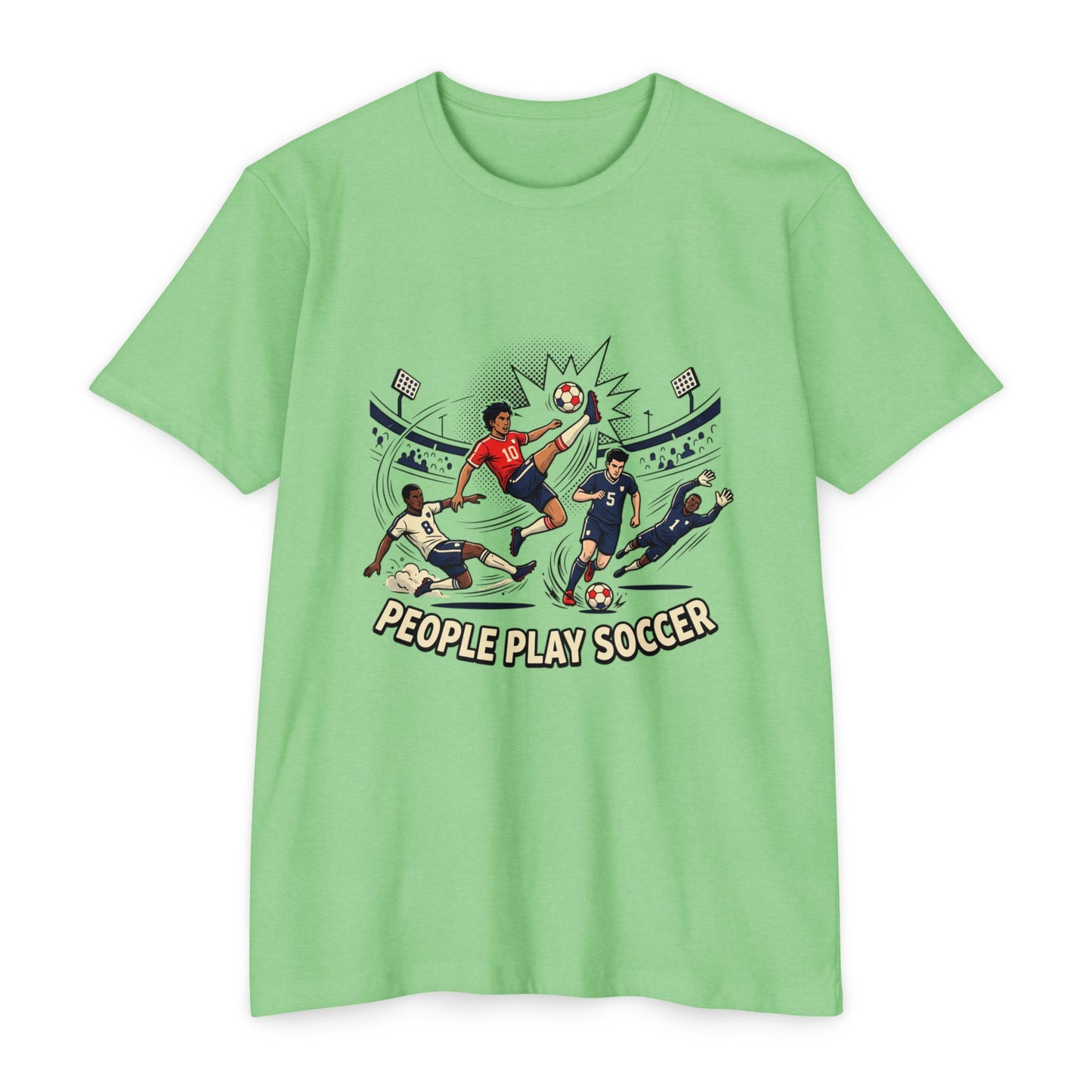 People Play Soccer T-Shirt – Vintage Soccer Players Graphic Tee