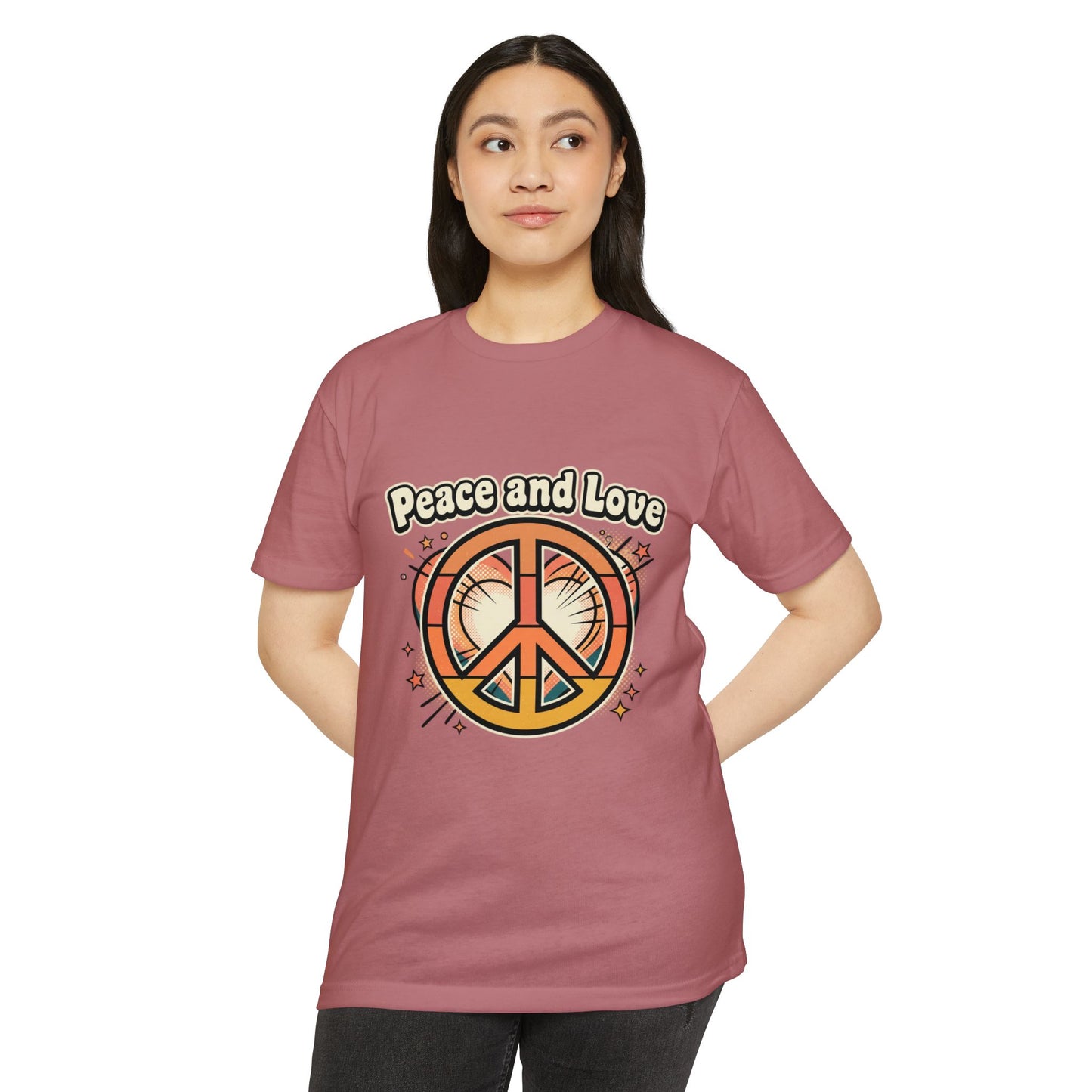 Peace and Love Vintage Peace Sign T-Shirt
