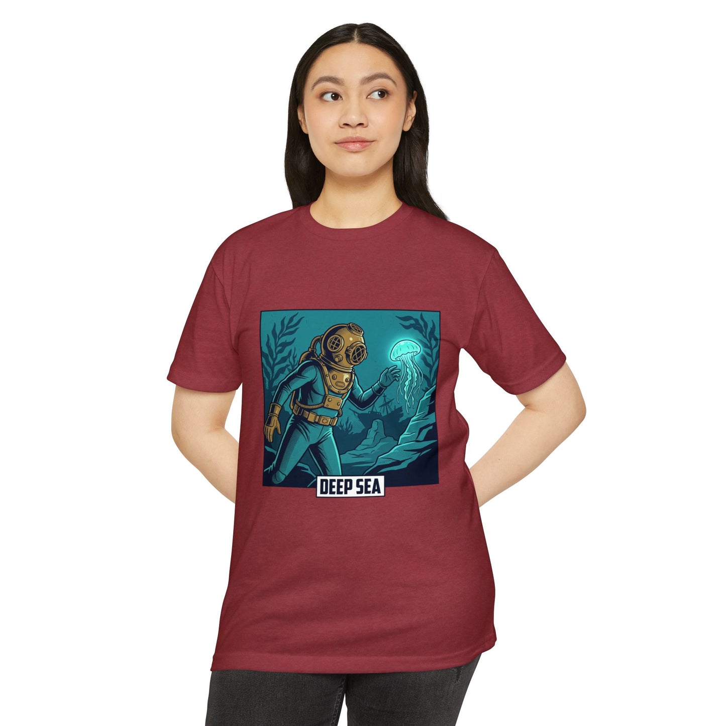 Deep Sea Diver Vintage Helmet Scuba T-Shirt