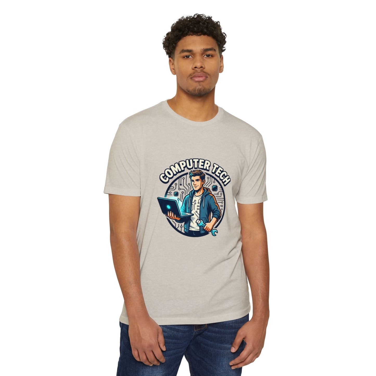 Computer Tech T-Shirt — Retro IT Technician Graphic Tee