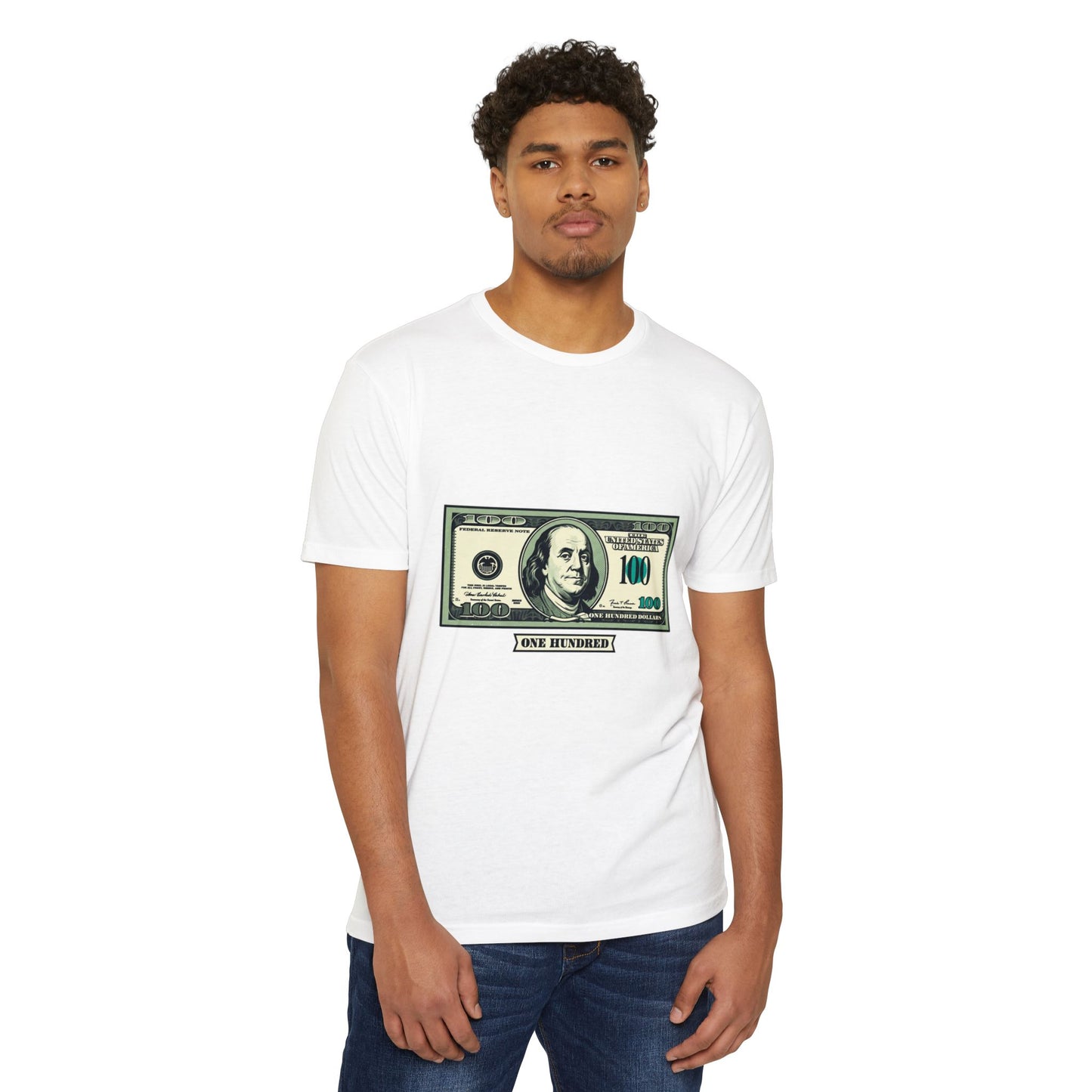 100 Dollar Bill Graphic T-Shirt — Money Print Tee