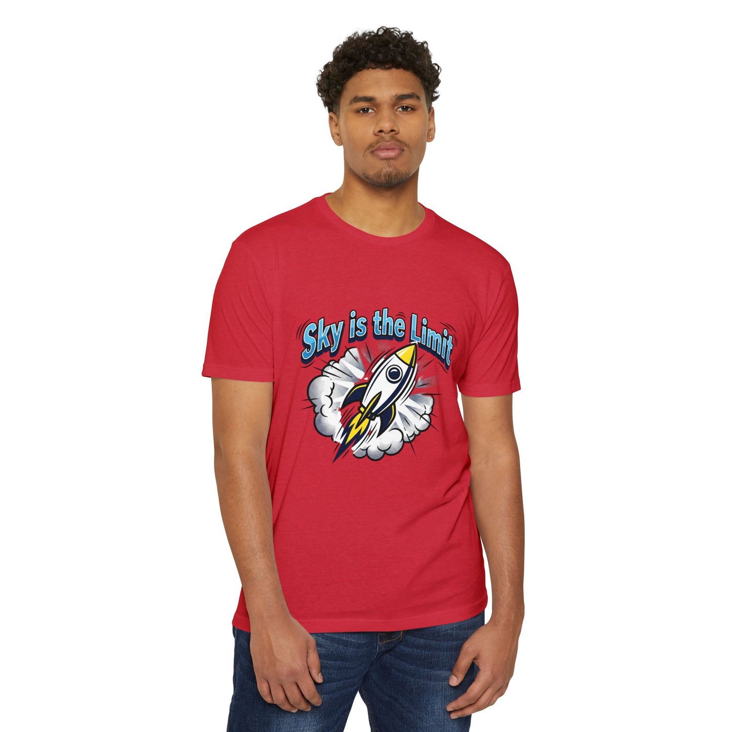 Sky Is the Limit Rocket T-Shirt — Inspirational Graphic Tee