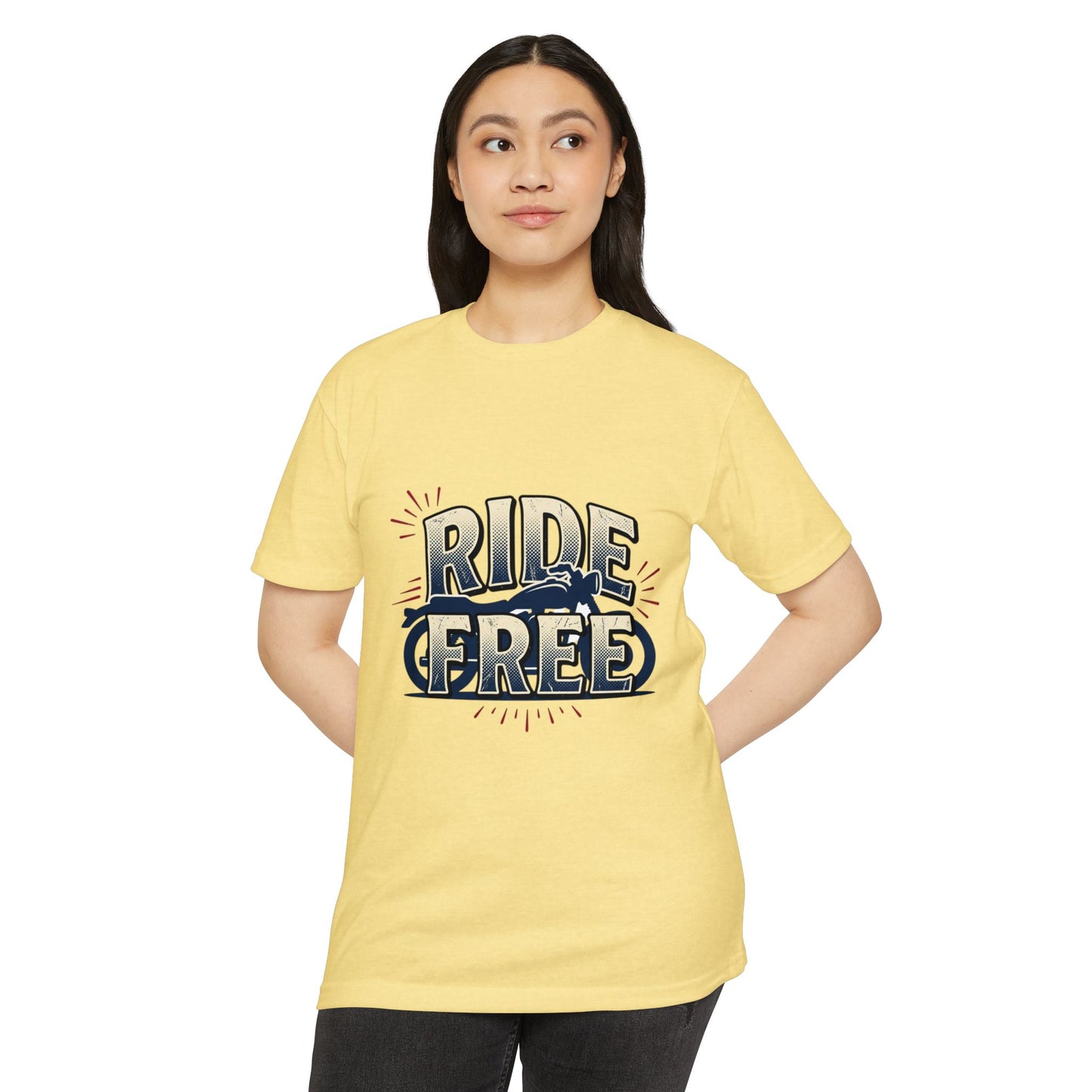Ride Free Motorcycle T-Shirt — Vintage Biker Graphic Tee