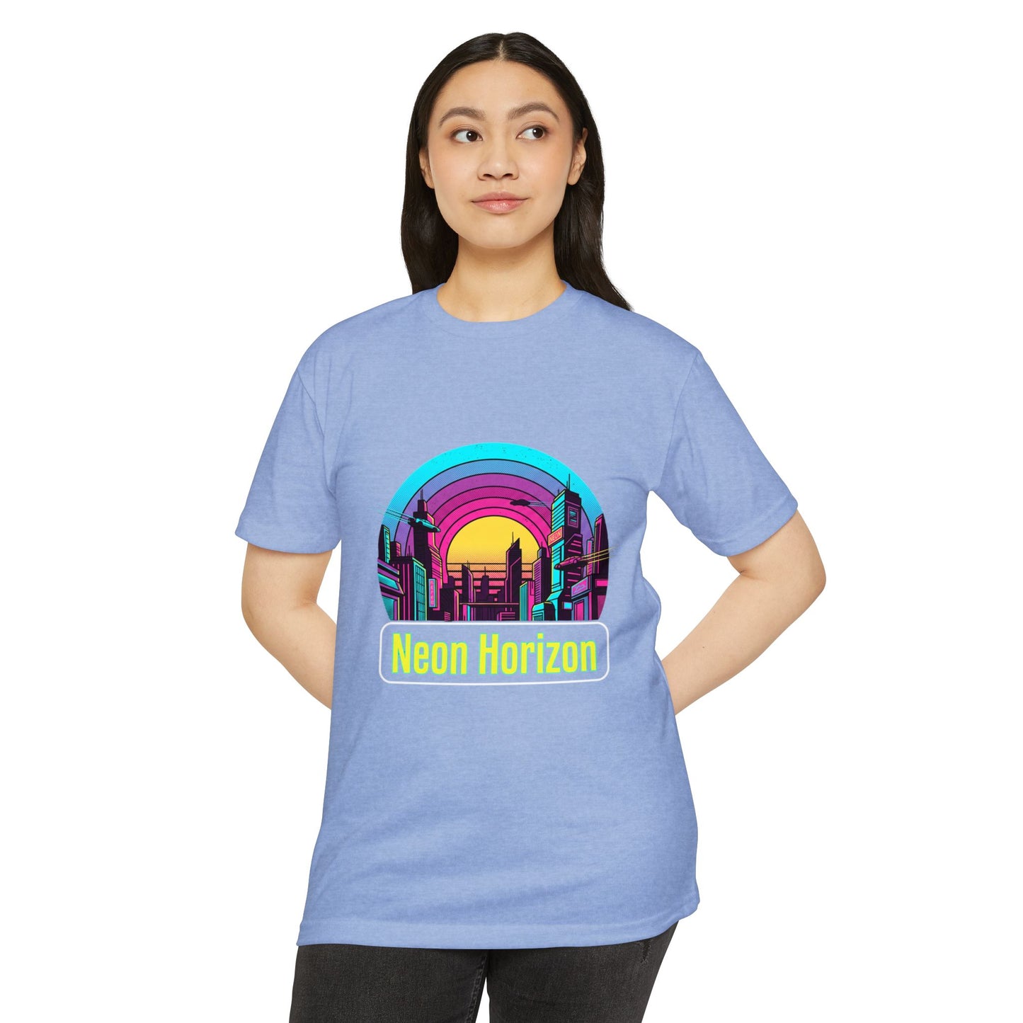 Neon Horizon Retro City T-Shirt