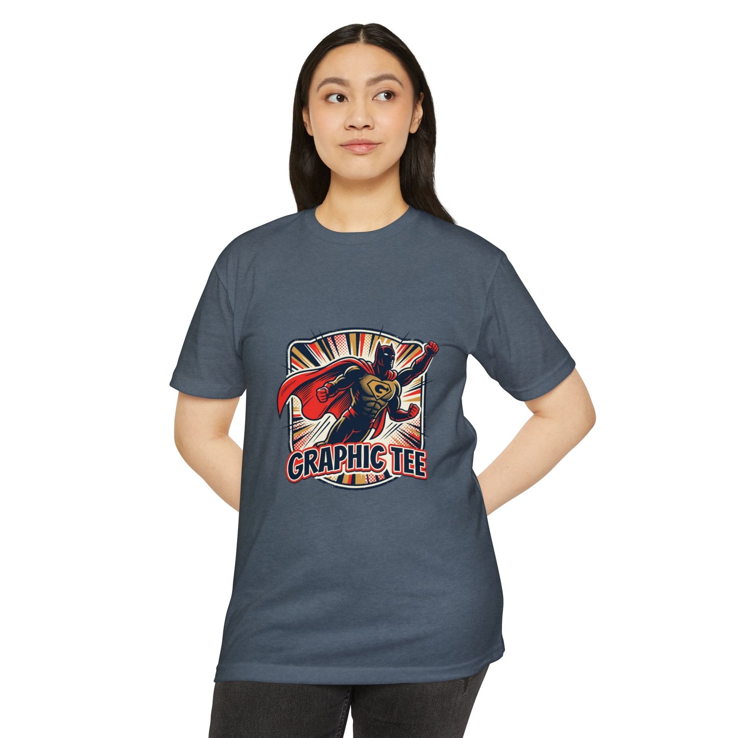 Retro Superhero Graphic Tee — Vintage Comic T-Shirt