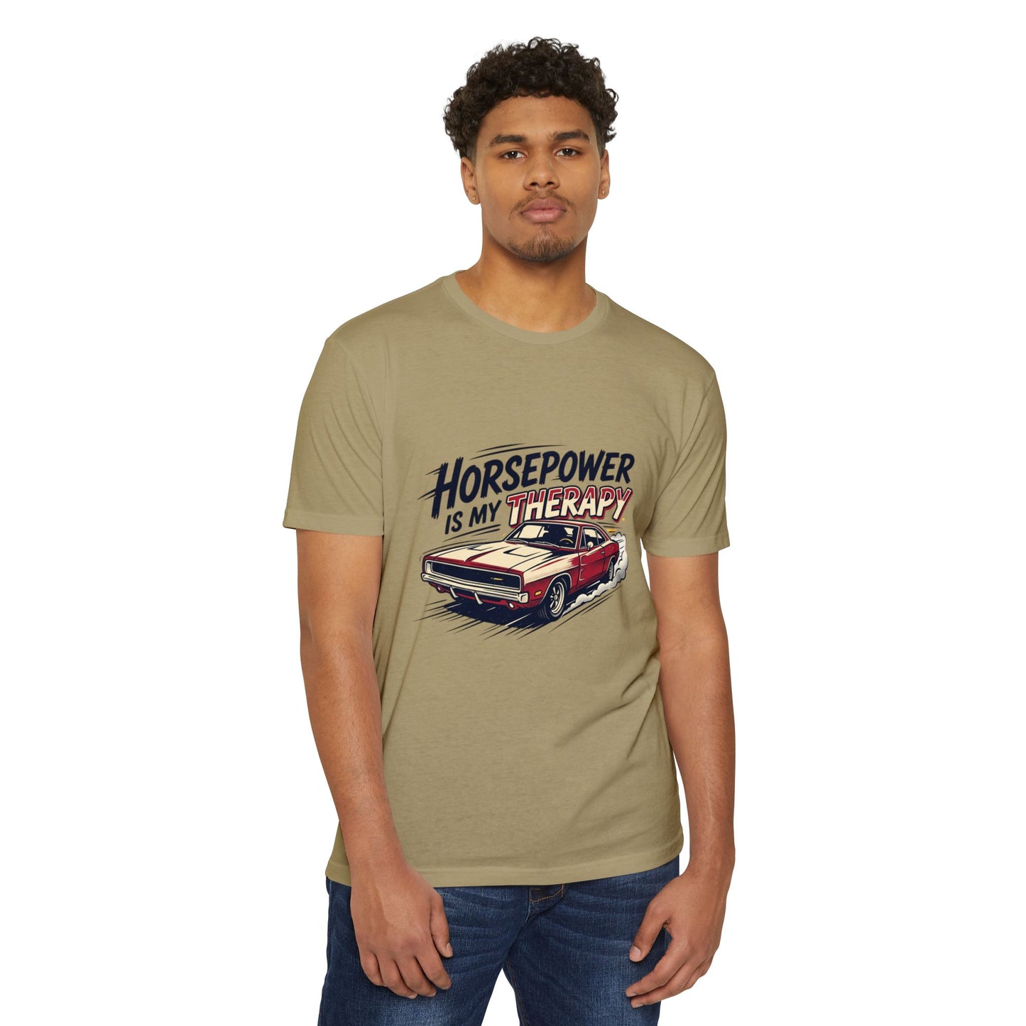 Horsepower Is My Therapy T-Shirt — Racing & Car Enthusiast Tee
