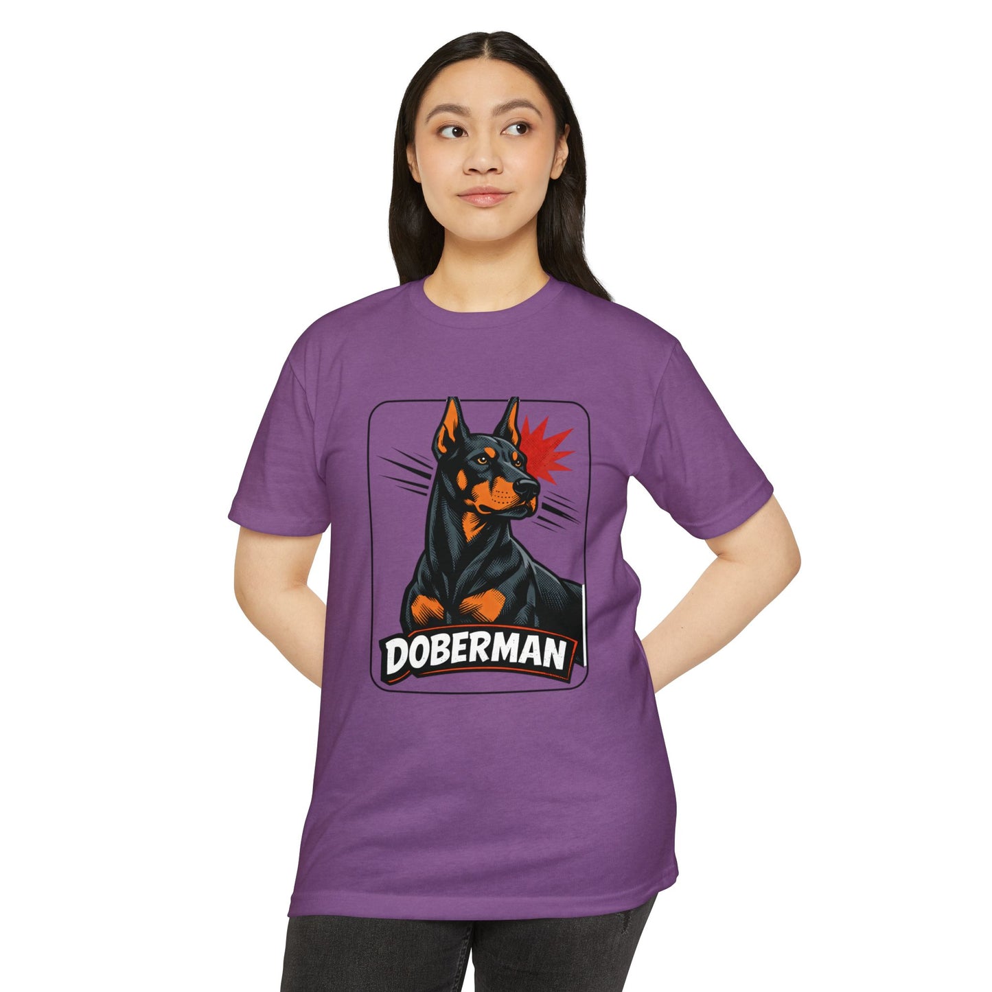 Doberman Graphic T-Shirt — Bold Vintage Canine Design
