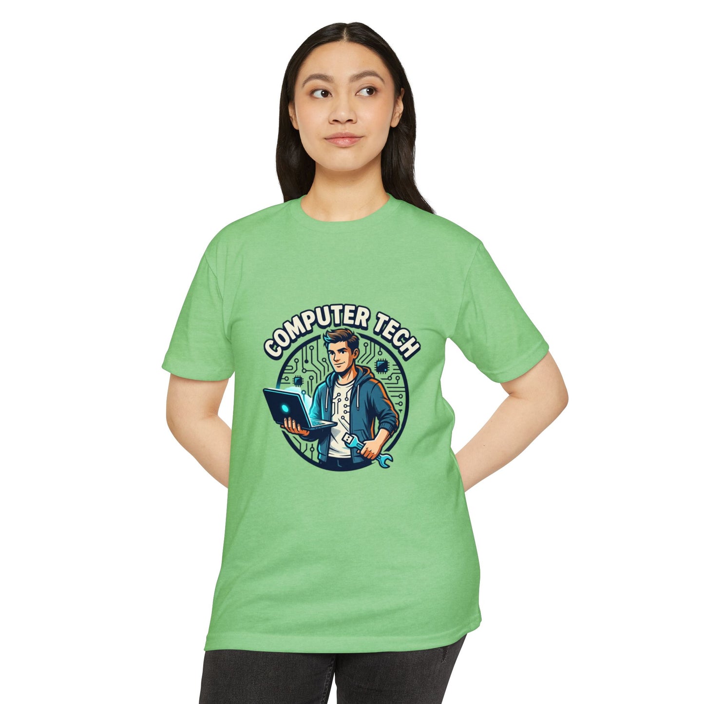 Computer Tech T-Shirt — Retro IT Technician Graphic Tee